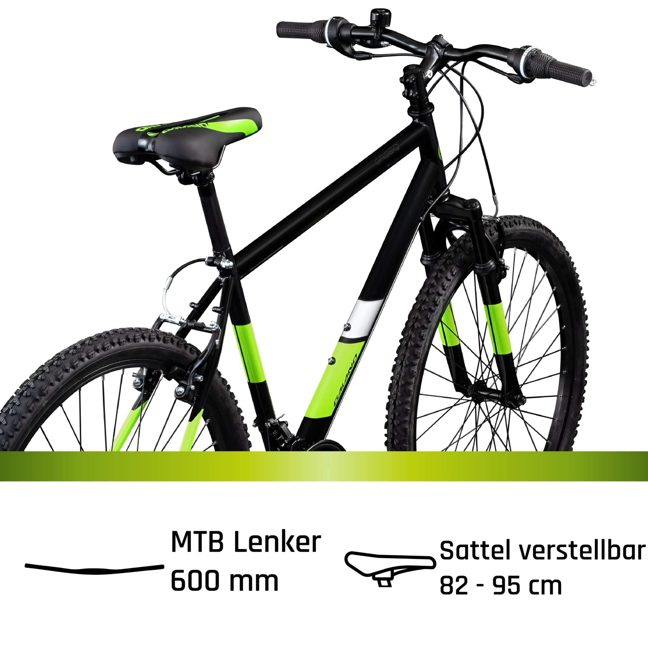 Galano GA260 Mountainbike 26 Zoll ab 160 cm für Damen Herren Mädchen Jungen mit 21 Gang, V-Brakes Fahrrad MTB Hardtail viele Farben, Aluminium, Unisex