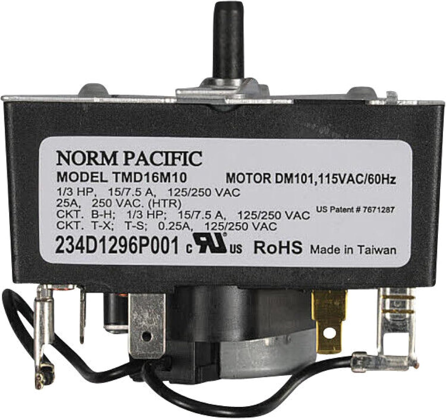 234D1296P001 TMD16M10 for GE Dryer Timer 212D1233P013