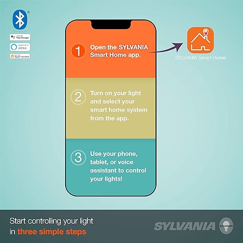Miniatura 4 de SYLVANIA SMART+ - Bombilla LED BR30 blanca a todo color y sintonizable, totalmente regulable, compatible con Alexa, Apple HomeKit y Google