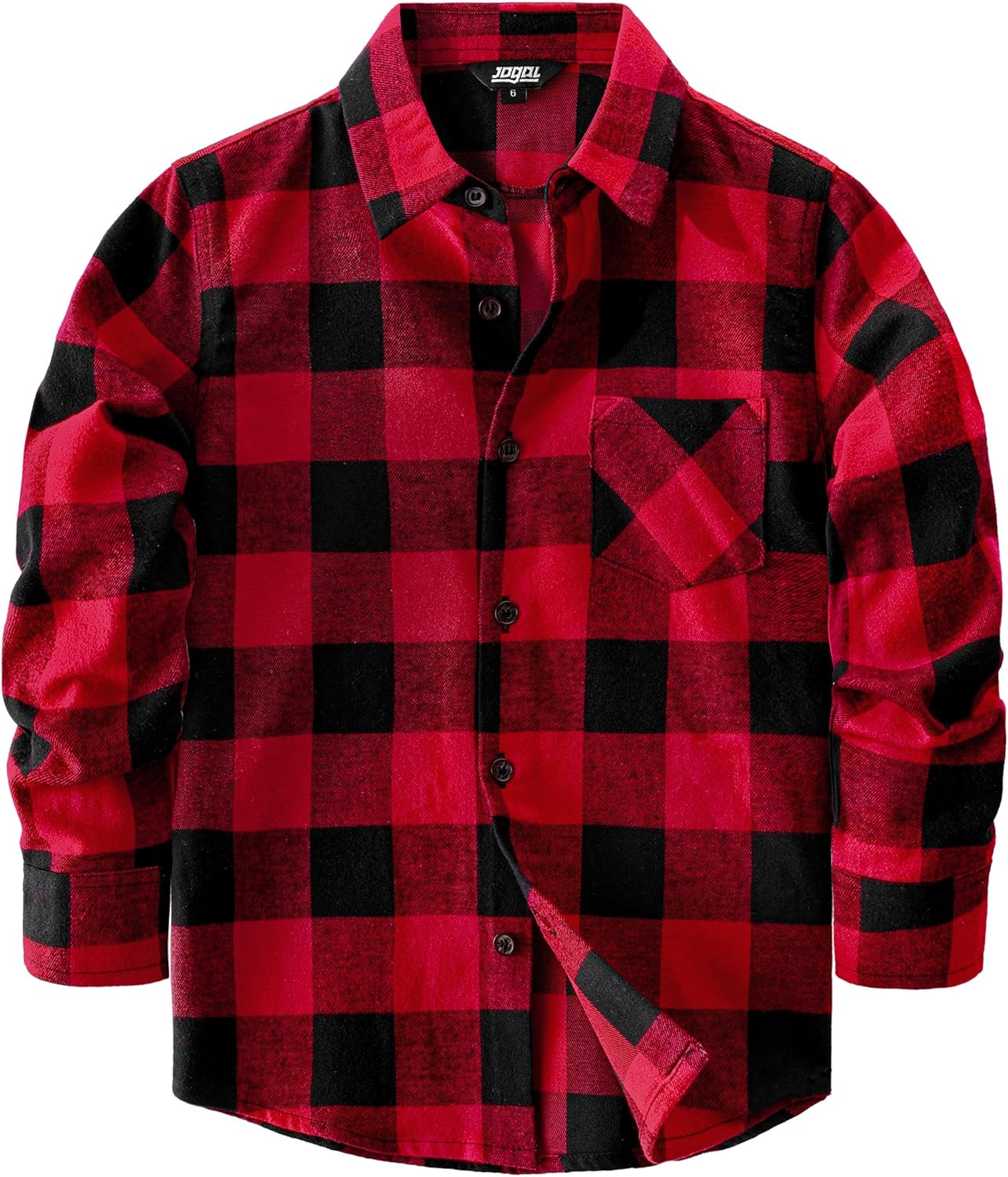 JOGAL Boys Plaid Shirt Long Sleeve Flannel Shirt Kids Button Down Shirts JOGAL Boys Plaid Shirt Long Sleeve Flannel Shirt Kids Button Down Shirts