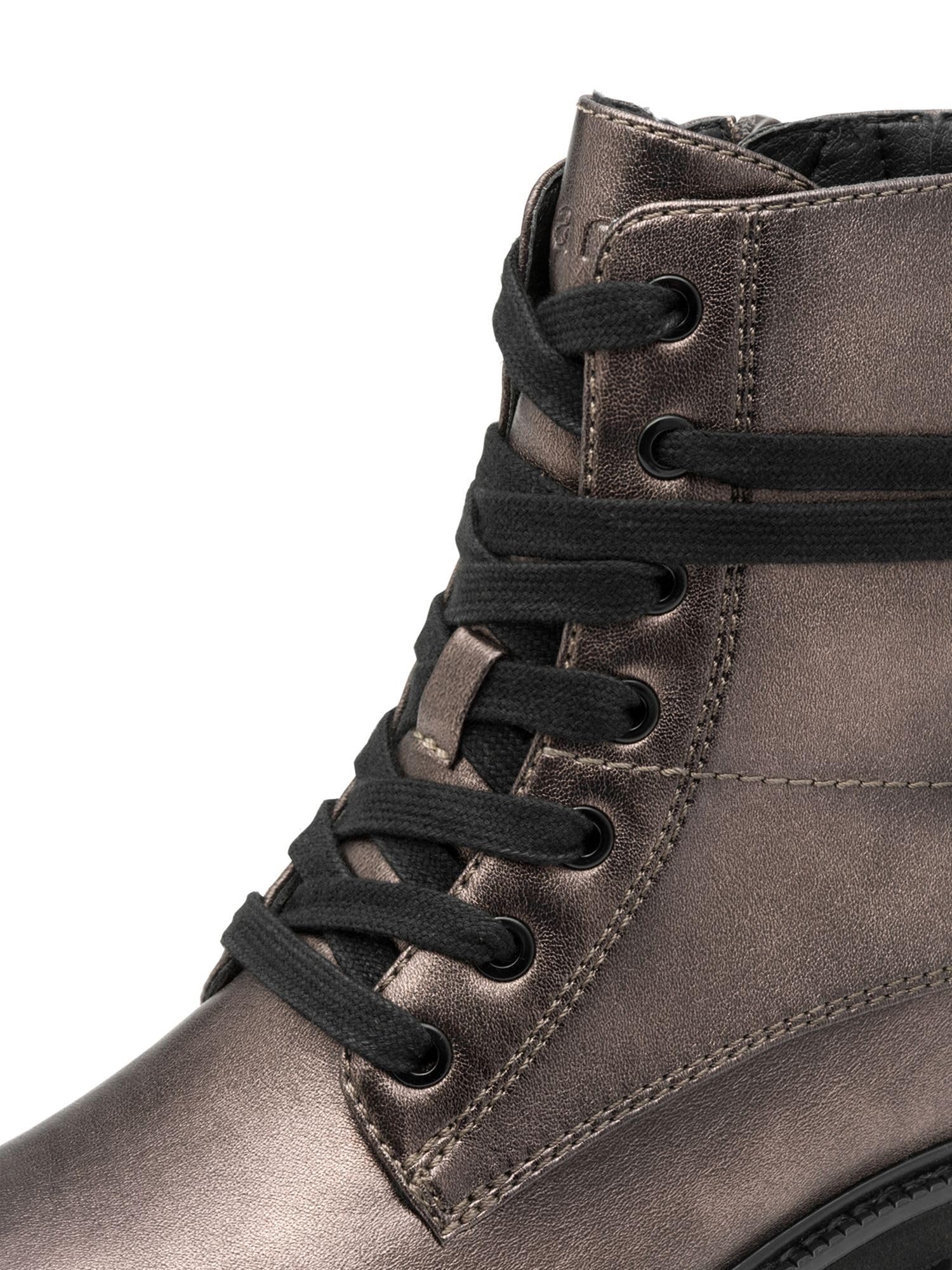 Jana Jana Lace Boot Flat Tex + Vegan Bota a la Altura de la pantorrillaMujer