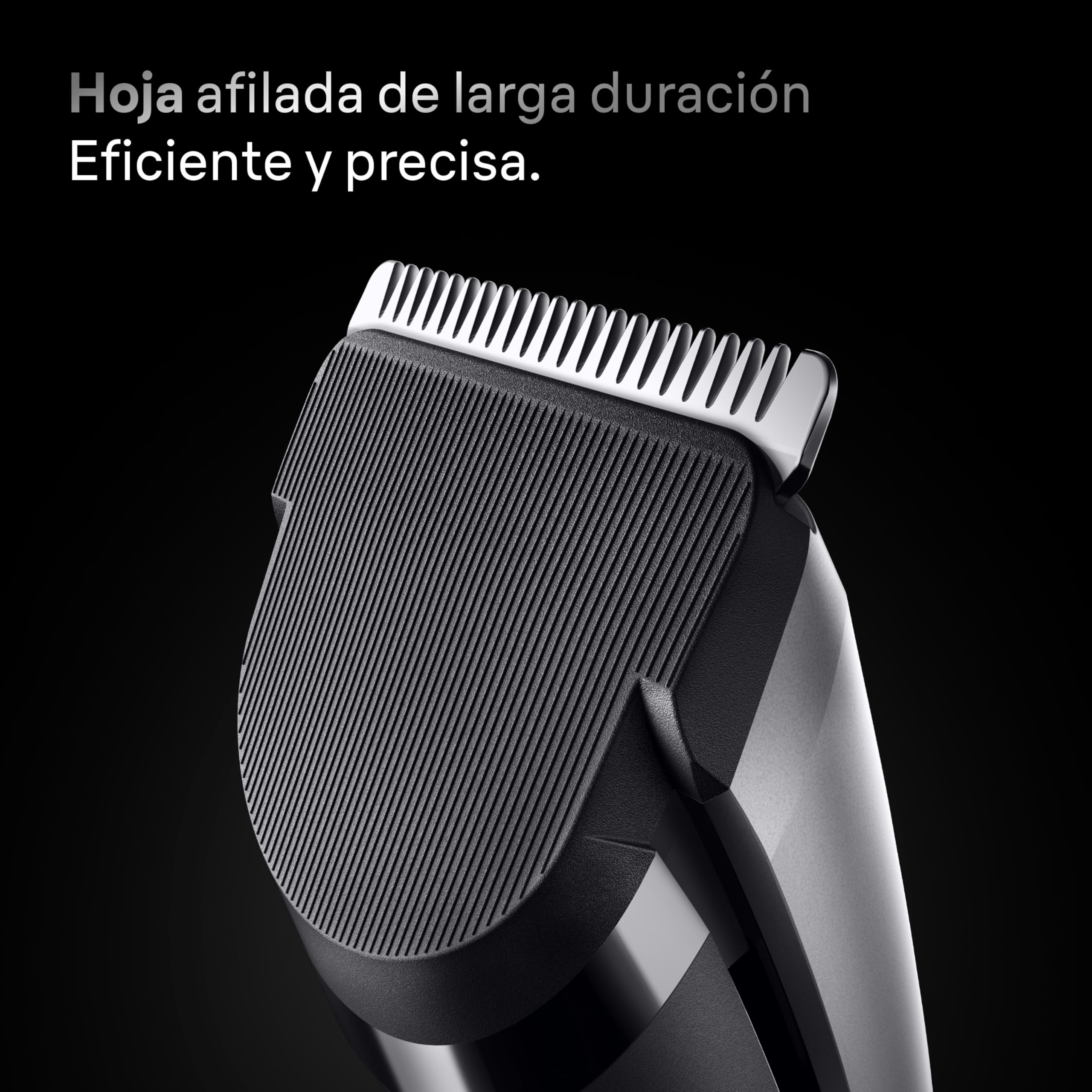 Braun Cortapelos Hombre Series 7 HC7590, Gris - Máquina de Cortar Pelo con 5 Accesorios de Styling, Lámina de Corte Ultra Afilada, 17 Longitudes, 50 Min de Autonomía, Resistente al Agua