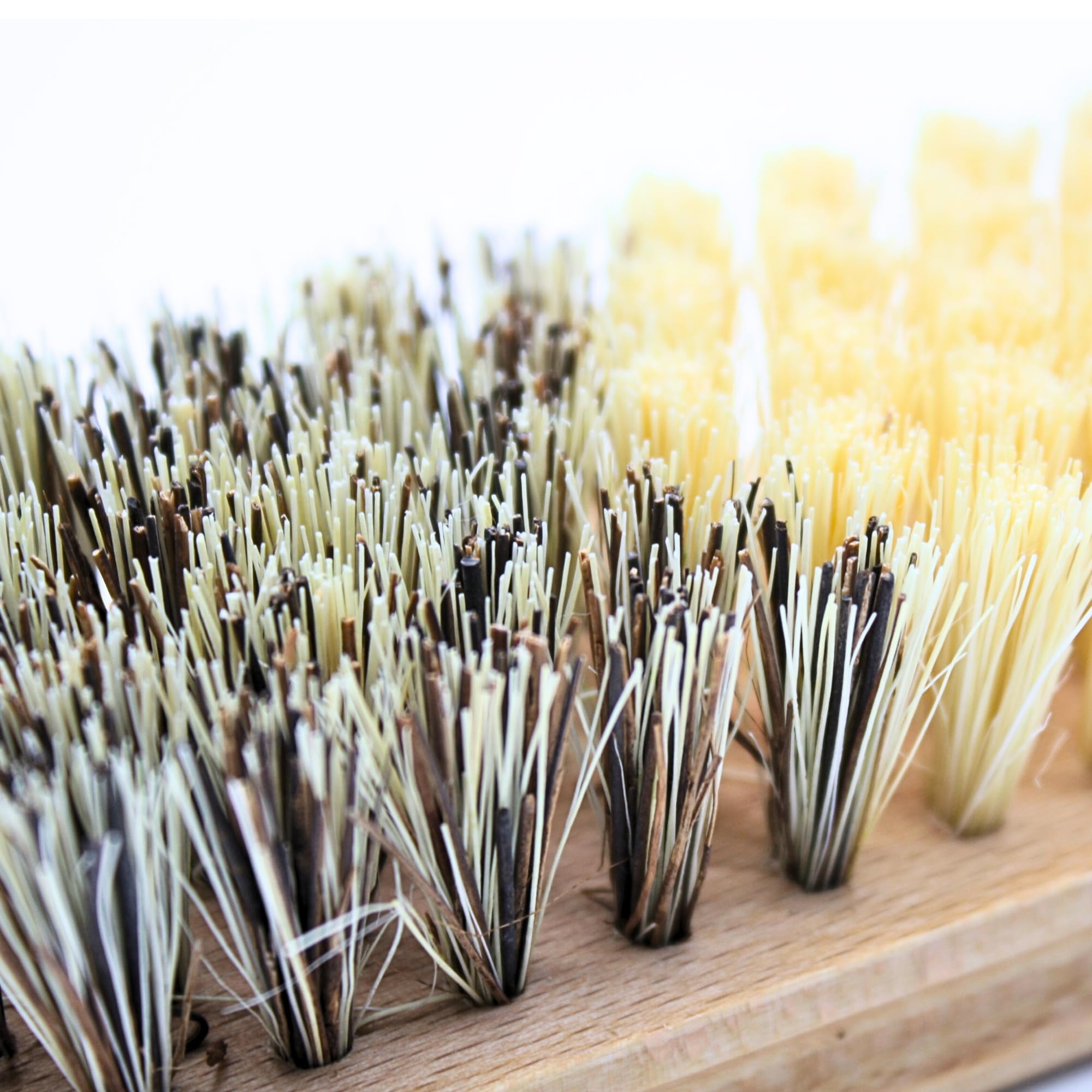 Brosse à légumes en hêtre pour fruits et crudités - Design ergonomique - Brosse de cuisine en bois