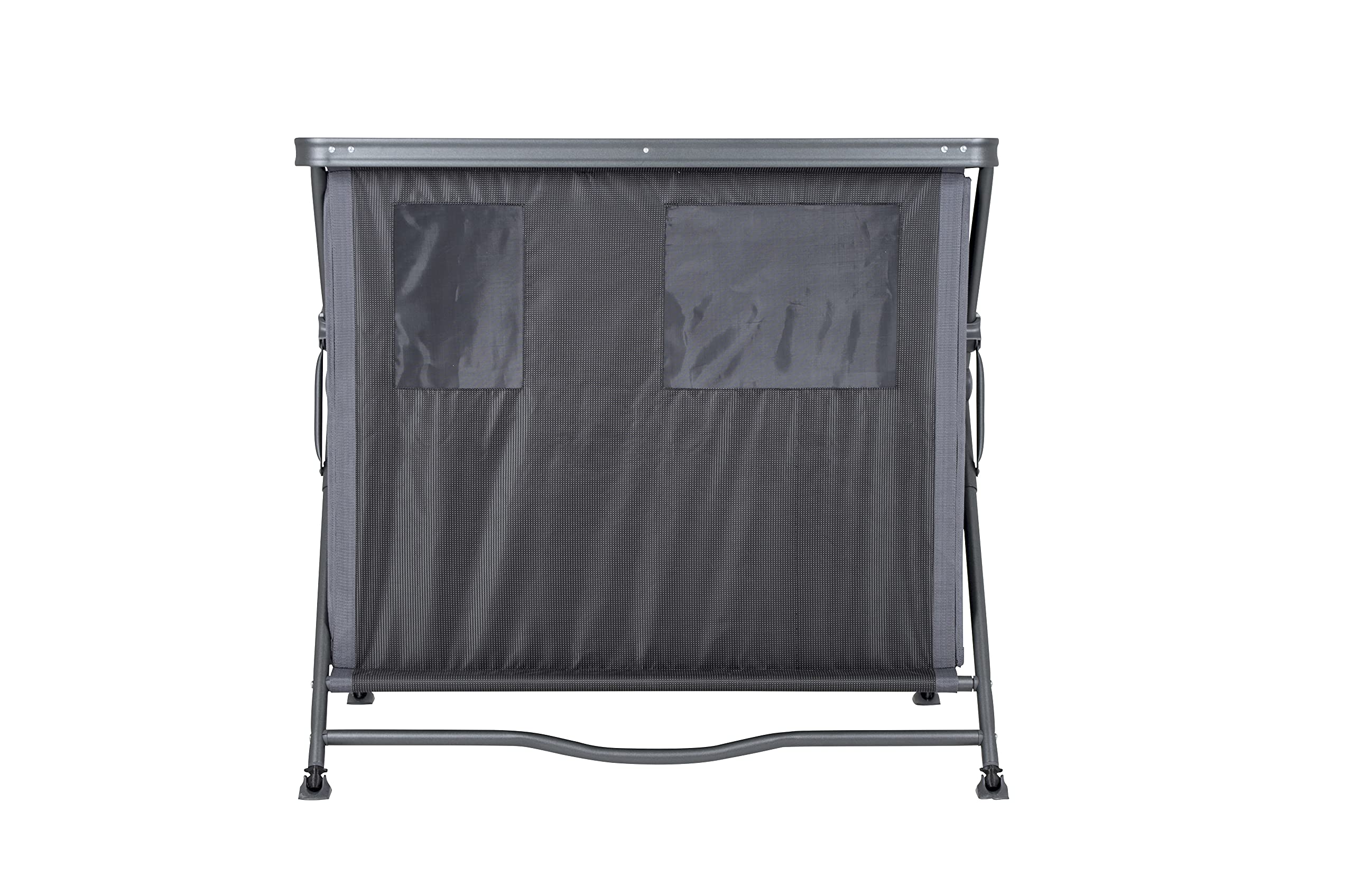 Crespo AP-105 Kücheninsel, schwarz/grau, 68 x 92 x 84 cm