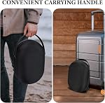 Geekria Housse de transport robuste Shield compatible avec Apple Vision, Accessoires de protection de sacs portables et VR Boîtier de voyage compact (Noir)