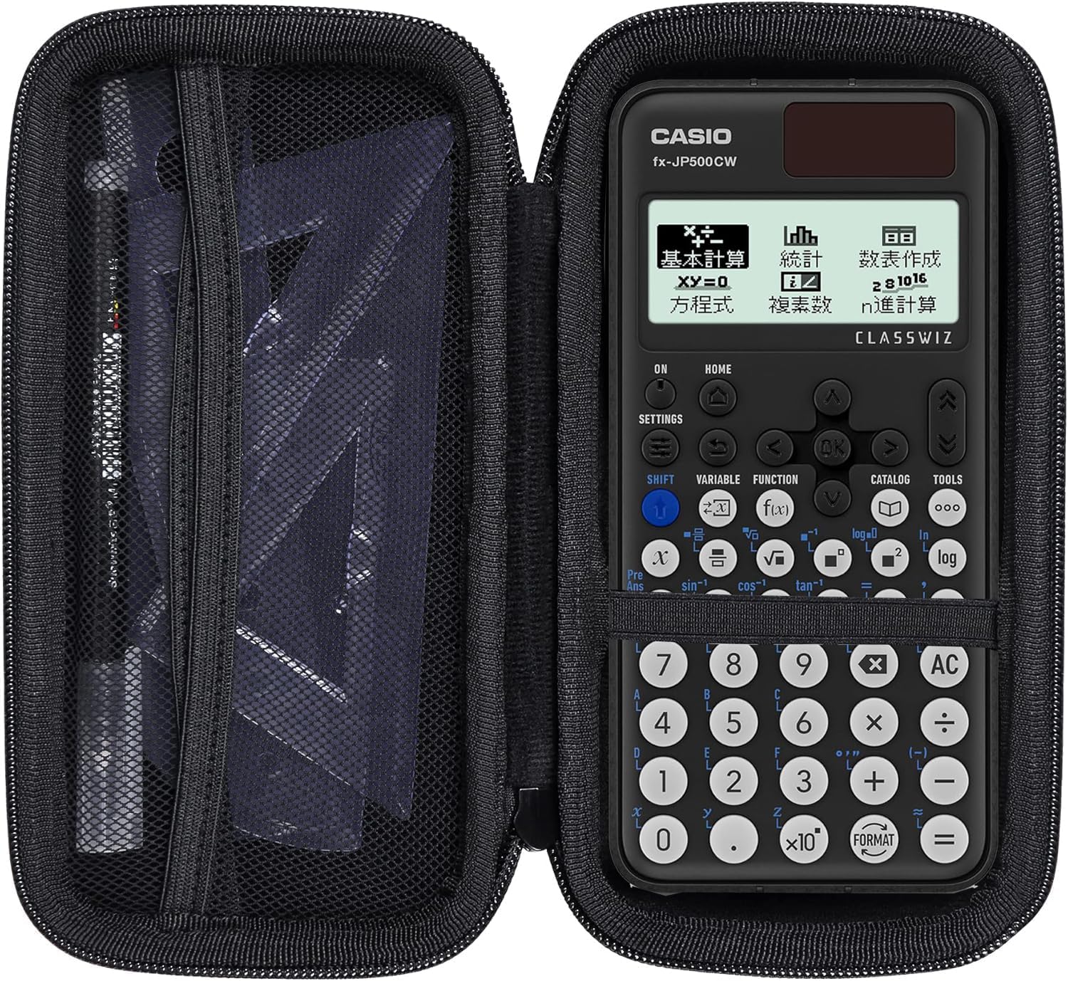 カシオ　電卓 たのめーる】カシオ 関数電卓 10桁 ハードケース付 fx-375ESA-N 1