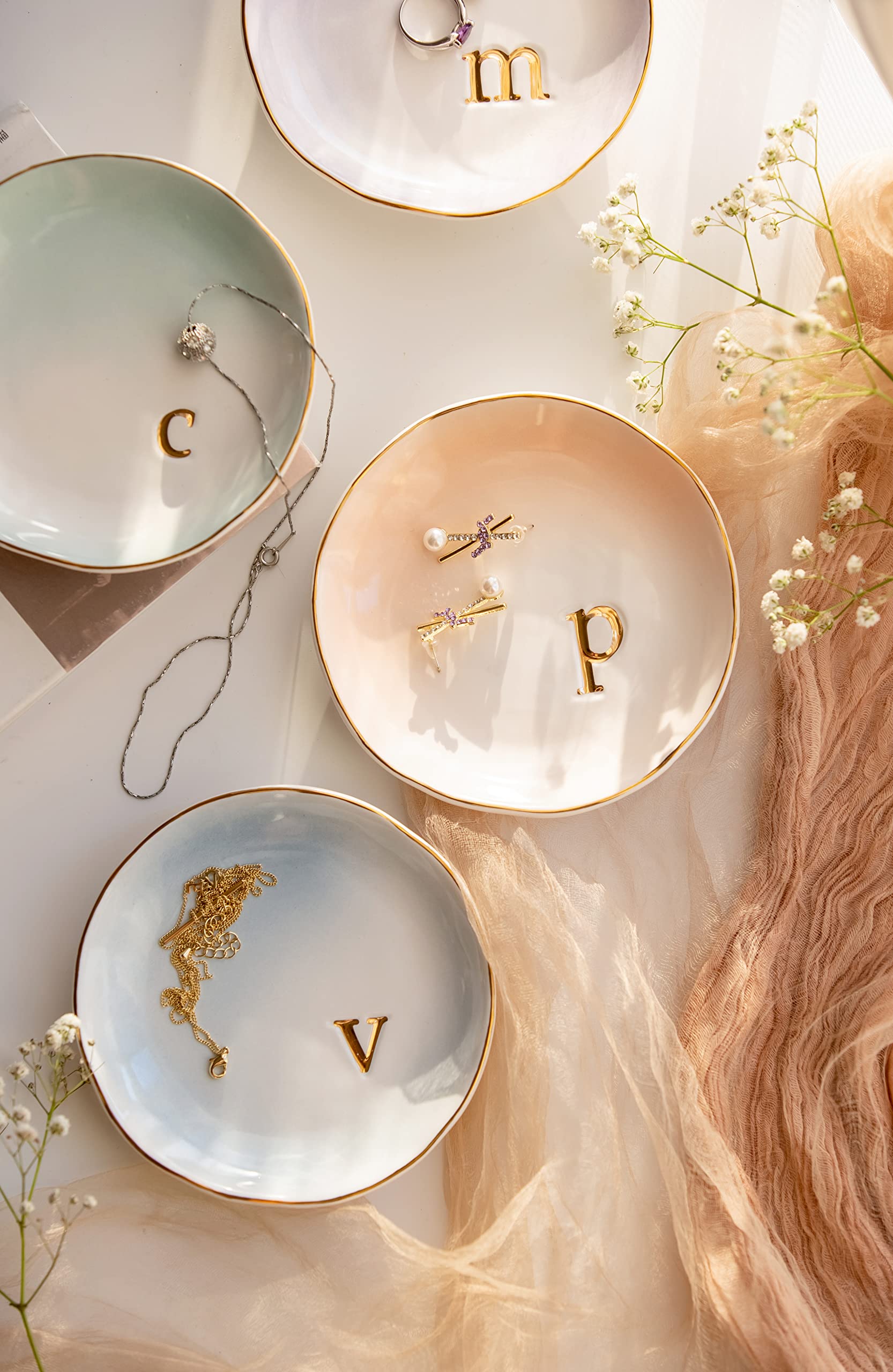 Amazon.com: COLLECTIVE HOME - Ceramic Jewelry Tray