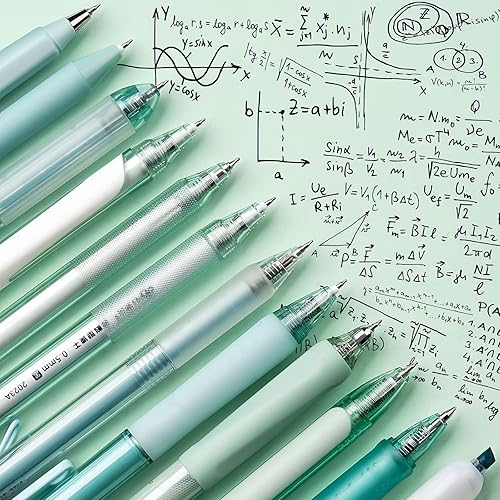 Miniatura 3 de Four Candies Forest Series - Bolígrafos de gel de tinta negra y verde, juego de marcadores y marcadores de escritura suave, suministros de oficina