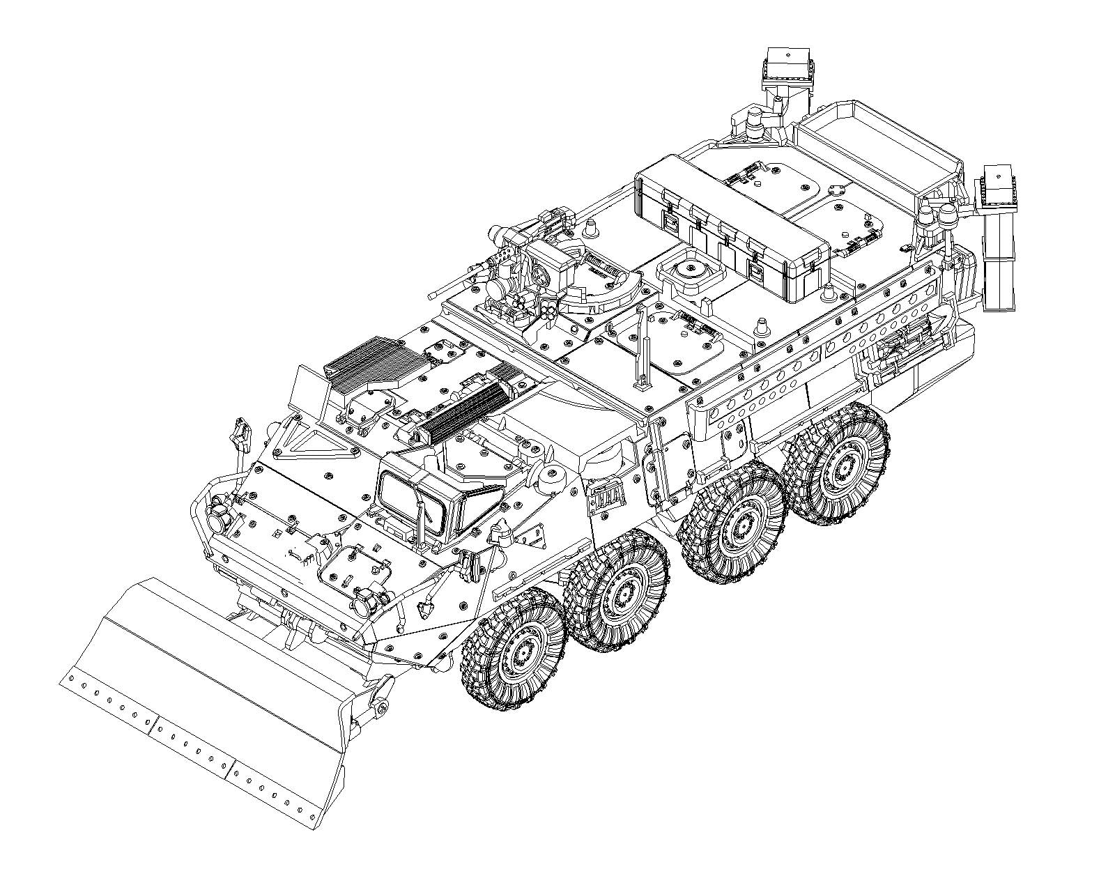 Trumpeter 1:72 - M1132 Stryker Engineer Squad Vehicle w/SOB