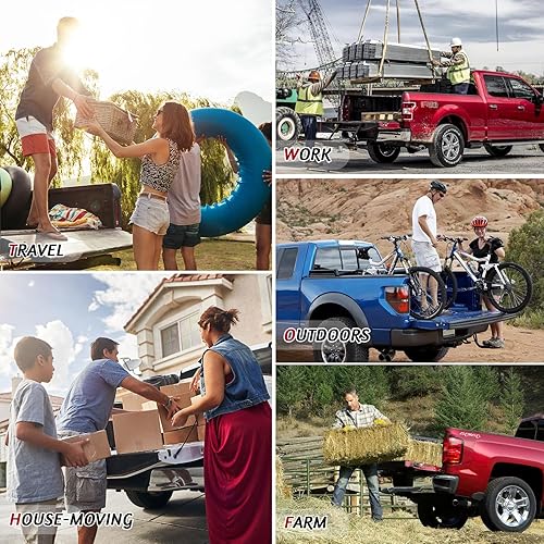 Miniatura 4 de Paquete de 4 accesorios compatibles con Ford F-Series E TrackSistema de amarre E-TrackSoportes de anclajes de amarre de cama, eslabones de caja