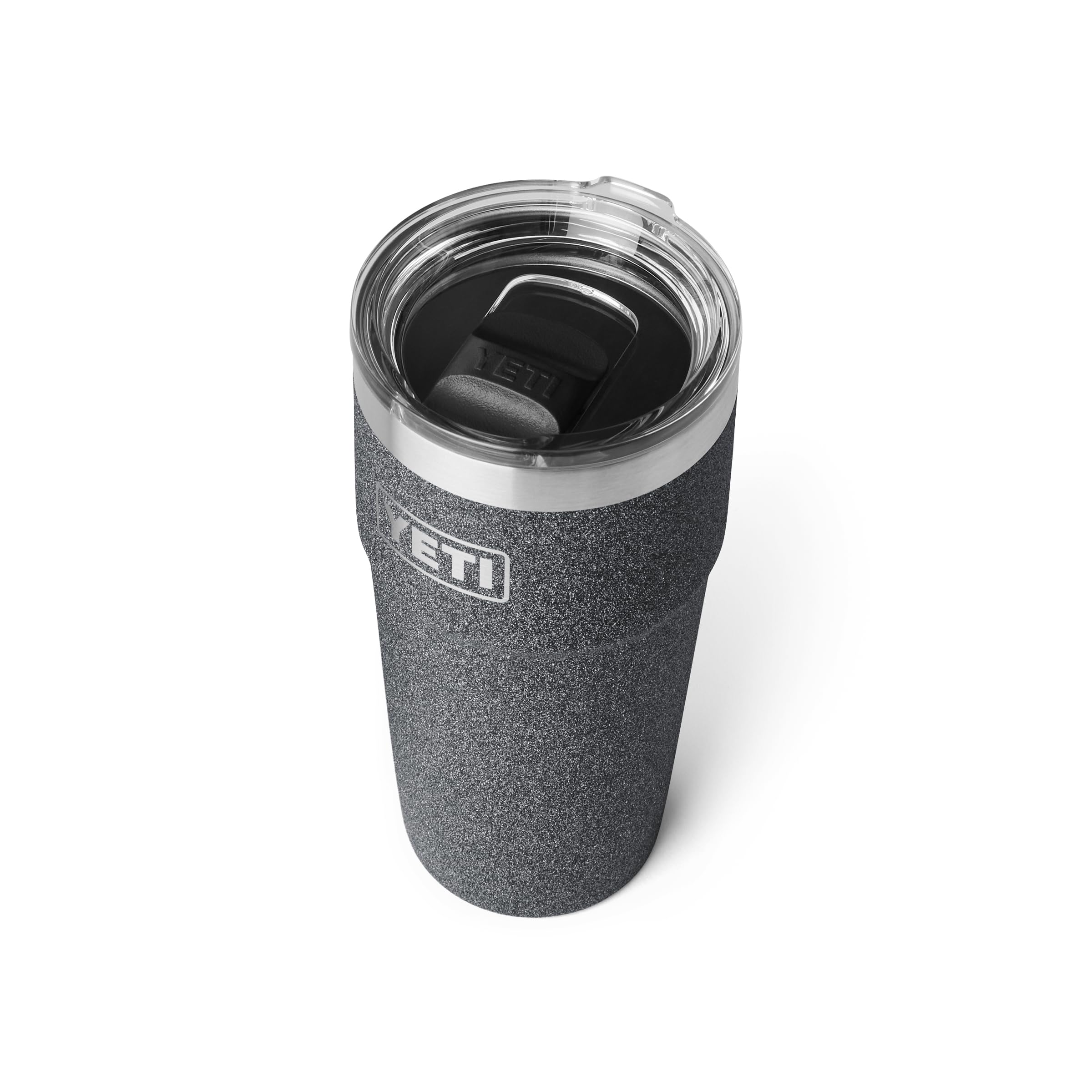 YETIRambler 20 oz Stackable Tumbler, Stainless Steel, Vacuum Insulated with MagSlider Lid, Black Stone