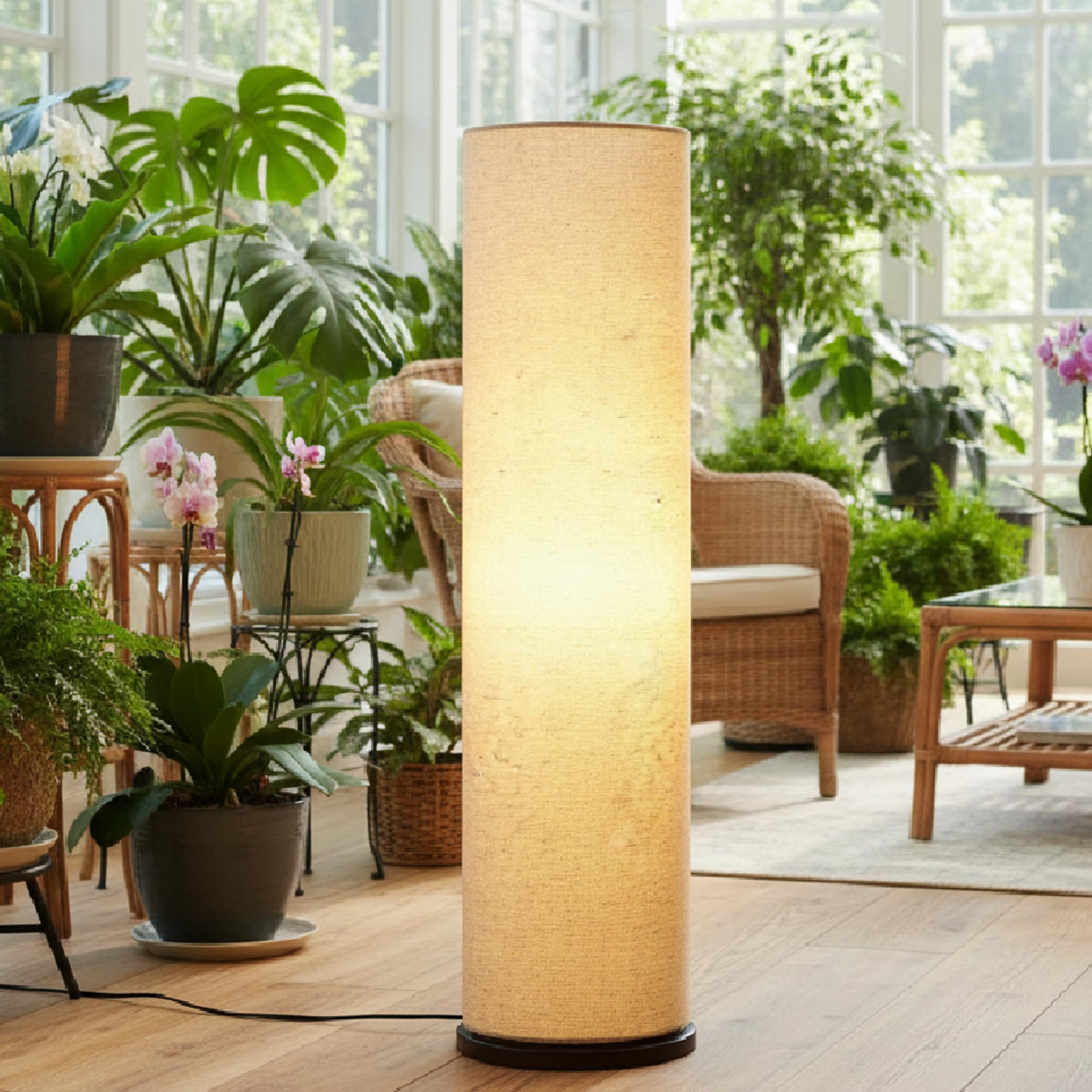 Cream Cylinder Floor Lamp - Decorative Lighting -12 Cream Cylinder Floor Lamp - Decorative Lighting -12