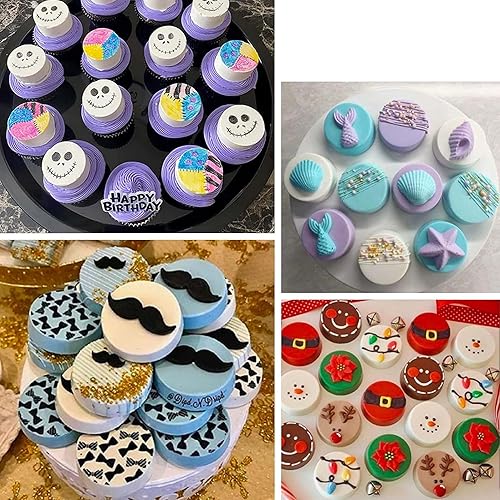 Miniatura 7 de OCPO KITCHEN Molde de silicona cilíndrica redonda 3D para hornear pasteles de mousse, dulces, pasteles, chocolate, cupcake, galletas, molde de