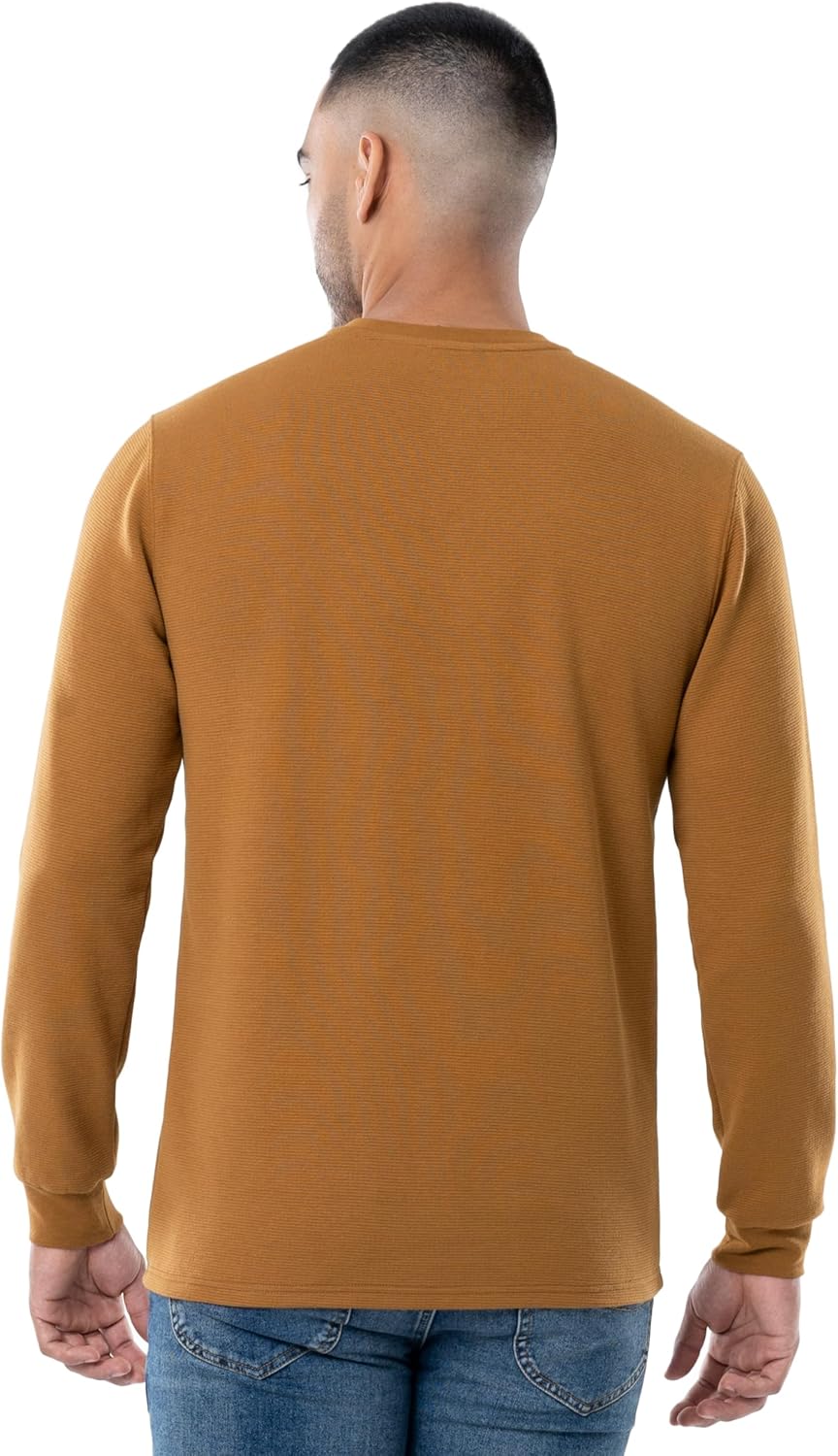 Wrangler Mens Long Sleeve Pocket Henley - Image 2