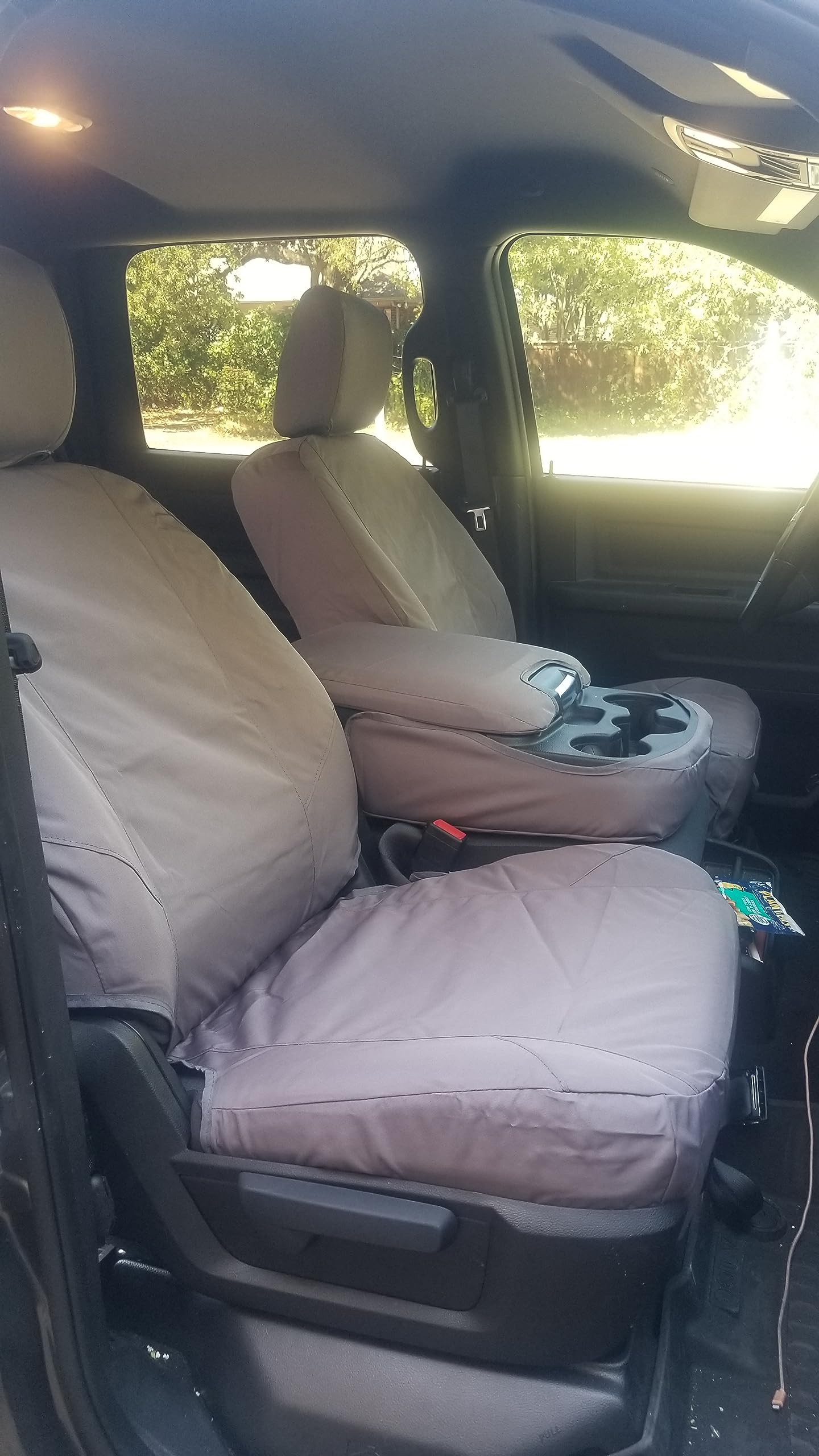 2006-2009 Dodge Ram 2500 Laramie Replacement Leather Seat Covers: Driver Side Complete, Gray