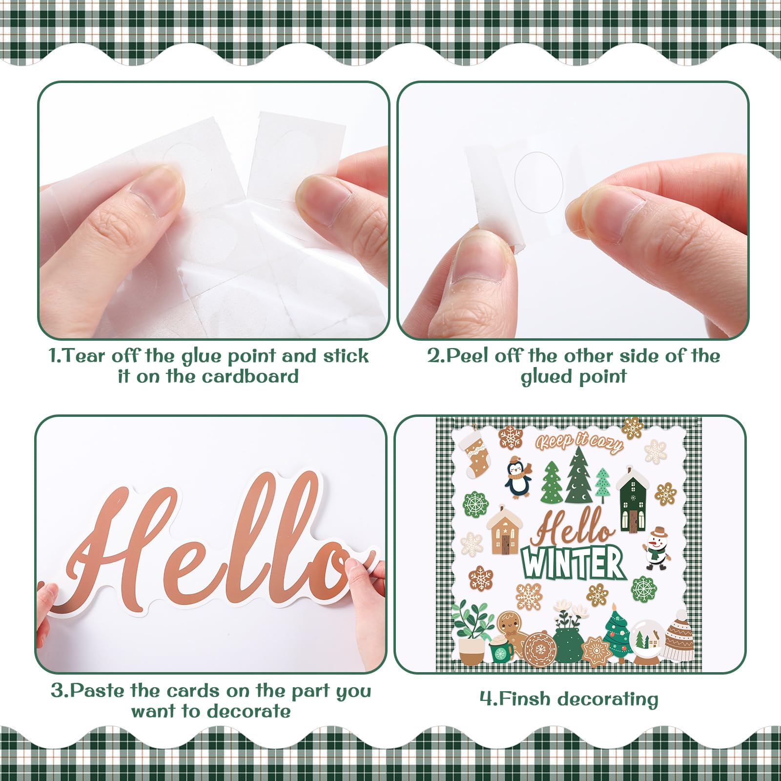 Snapklik.com : Pasimy Winter Bulletin Board Decorations Hello Winter ...