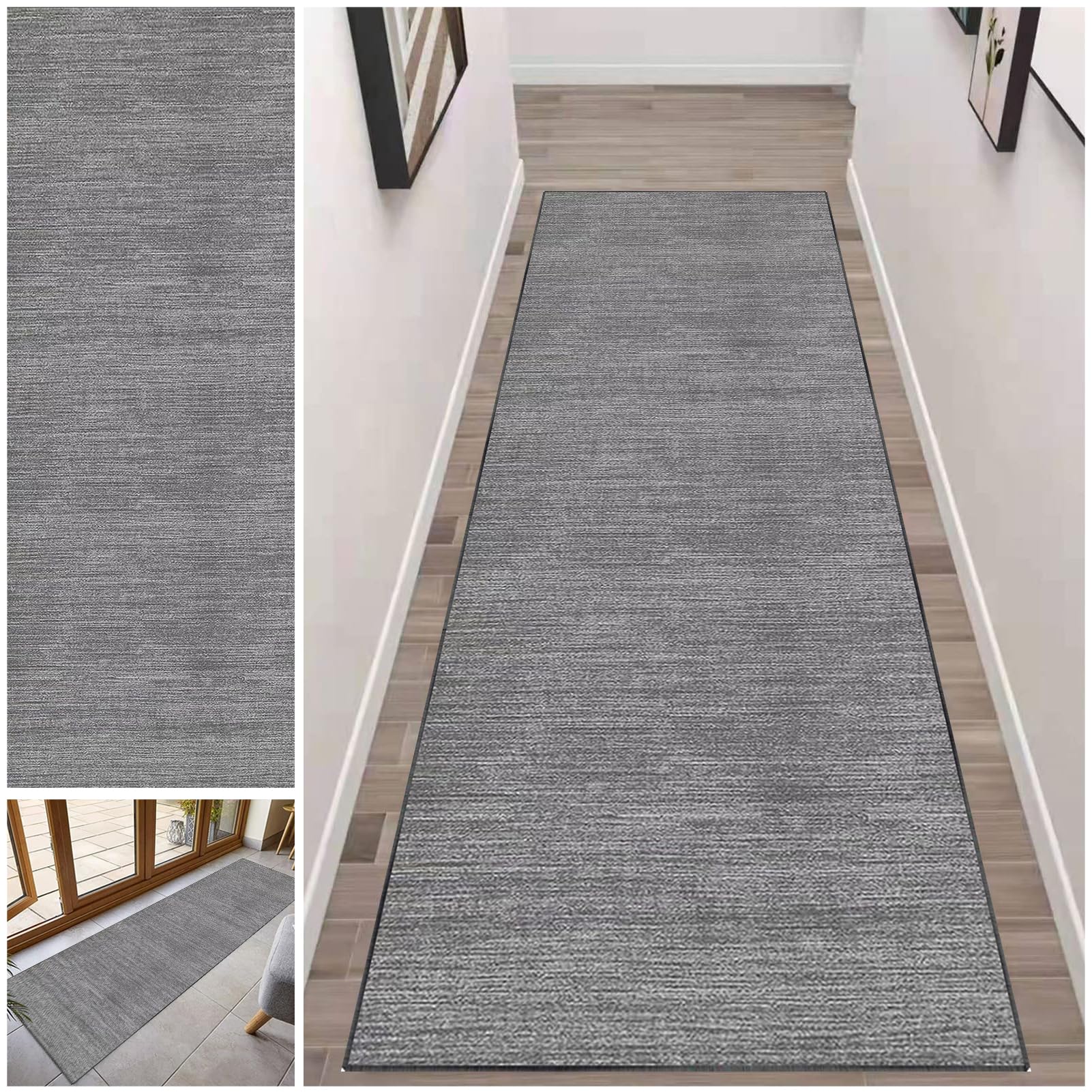 Fcenghox 206-A Runner Rug For Hallway Long Non Slip Kitchen Runners Rug 50 X 70 Cm Washable Absorbent Door Runner Mats Carpet Runners For Hallways Hall Narrow Rugs Entrance Mat Kitchen Anti-Slip Floor Mats