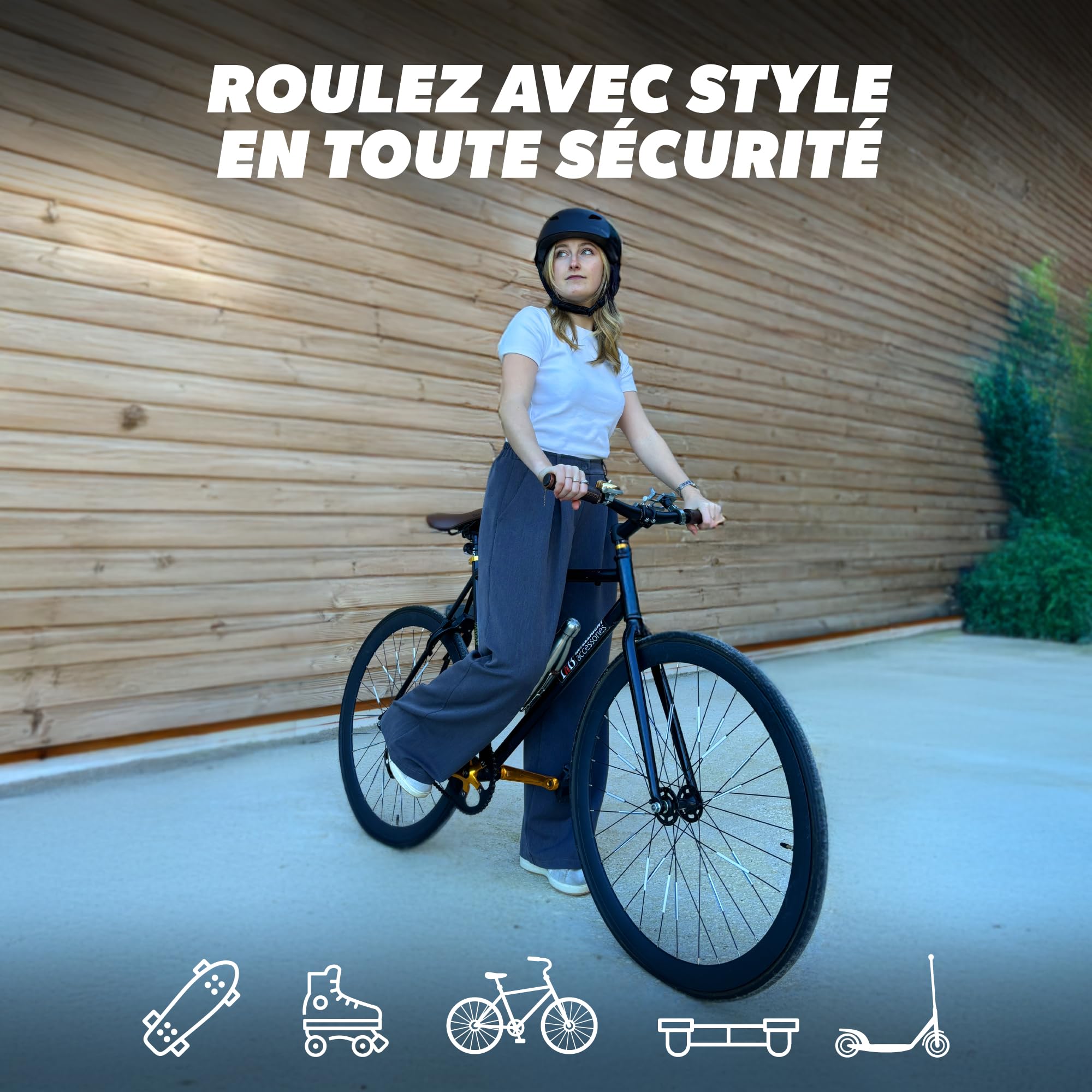 T'nB Veasy Casque de Protection Vélo et Trottinette Électrique Ajustable avec Aérations