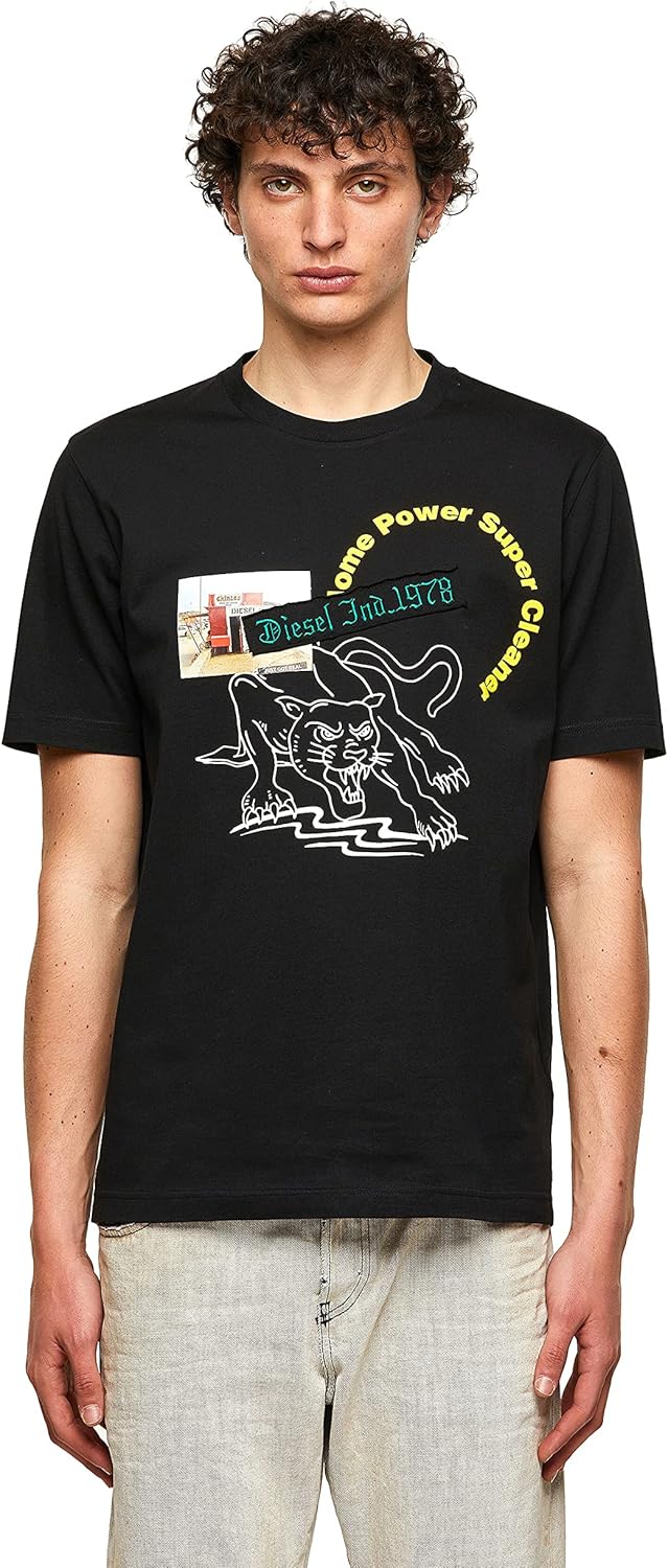 Amazon.co.jp: (ディーゼル) メンズ Tシャツ タイガーデザイン