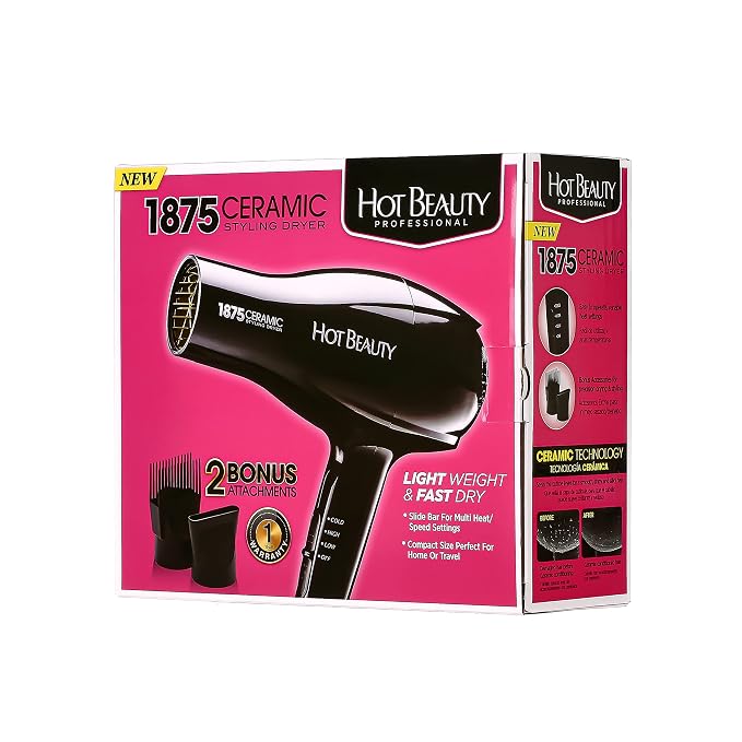 Secador de cabello Hot Beauty Ceramic Styler 1875 miniatura 6
