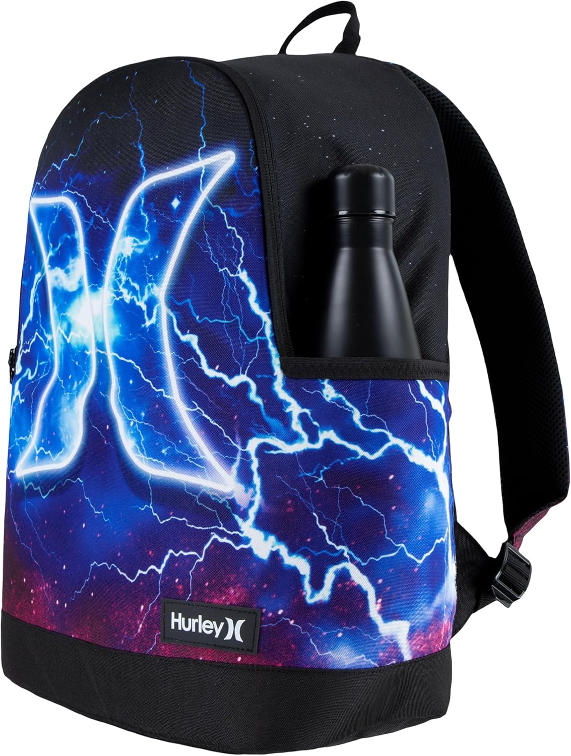 Hurley Unisex-Kids Graphic Backpack, Lightening, One Size