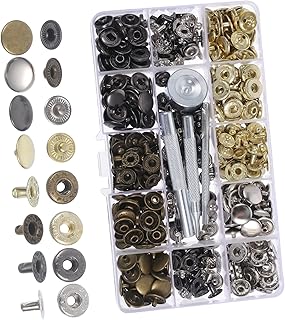 Sewroro 1 Conjunto De Botões De Pressão De Metal Para Couro Kit De Ferramentas De Pressão De Botões De Metal Para Botões De Pressão De Metal Para Ferramentas De Botão De Pressão De Roupas