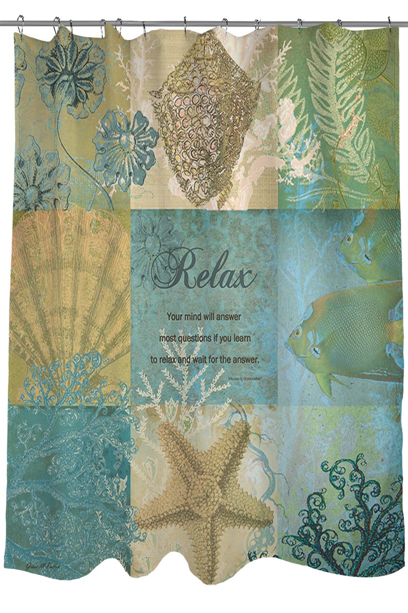 Manual Woodworkers & Weavers Shower Curtain, Spa Under The Sea Relax
