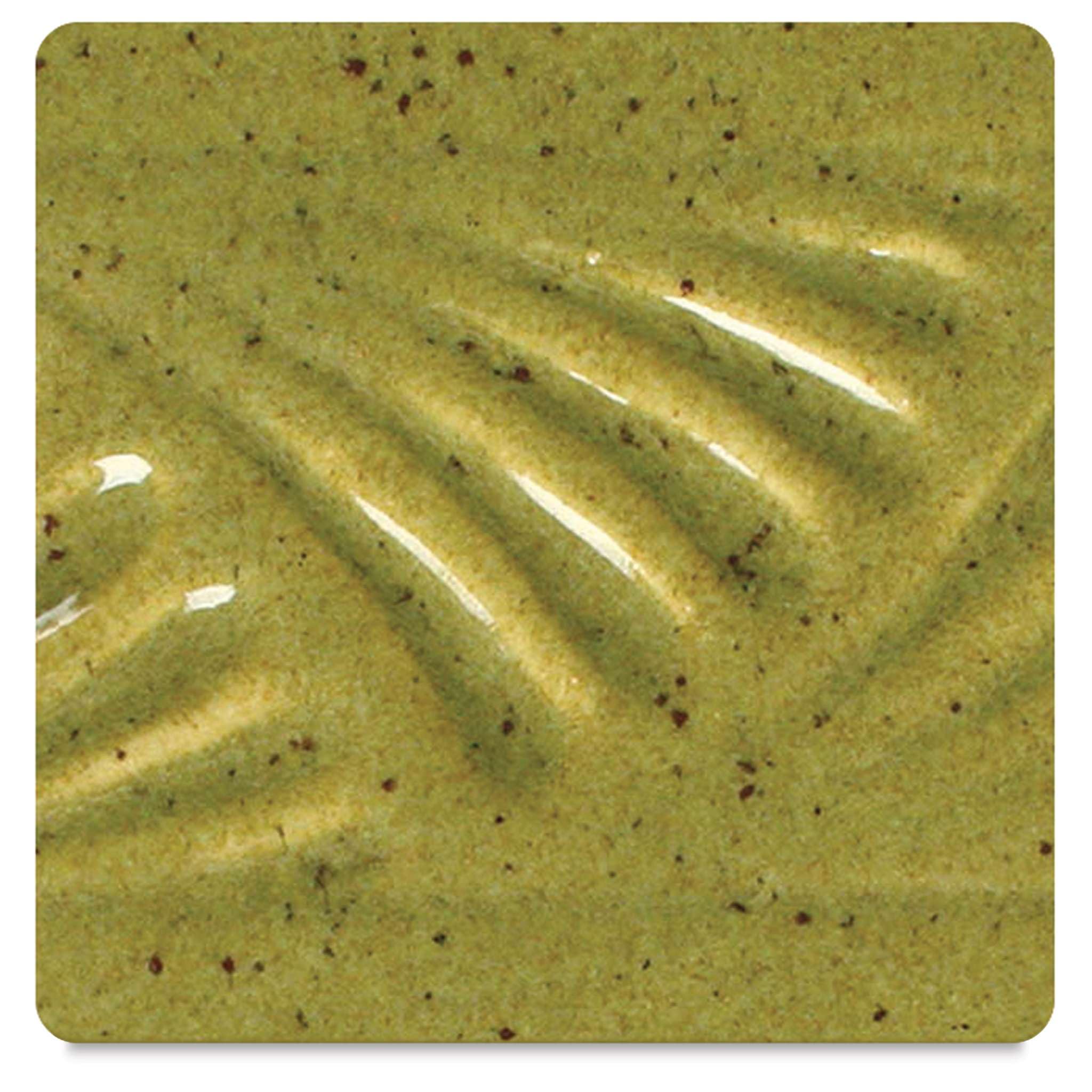 Glaçage Amaco Potter's Choice olive foncé moucheté en format gallon pour poterie
