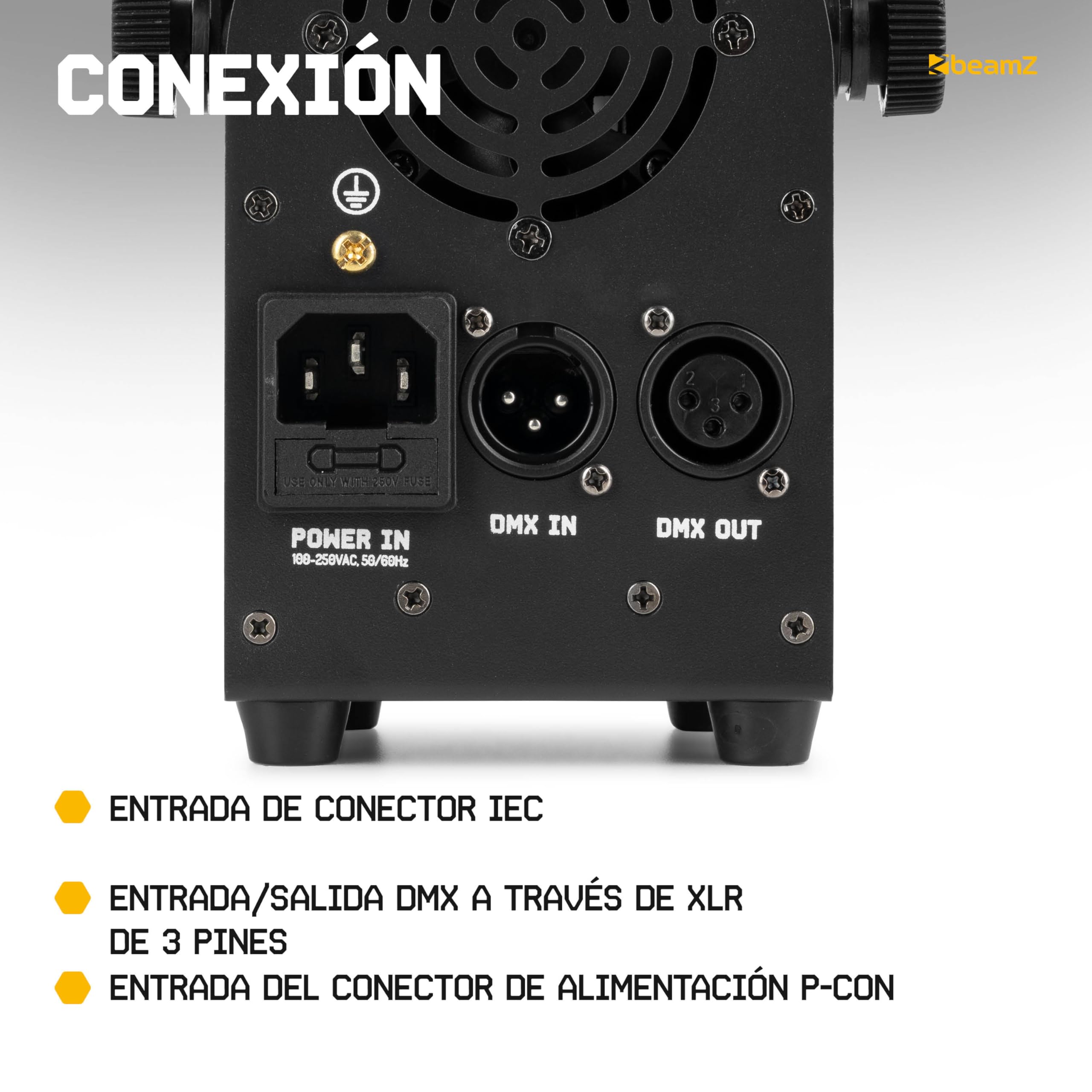 BeamZ COB040 Spot LED COB bicolor 40W DMX | Haz uniforme y suave, reproducción natural del color, regulación precisa, para teatro y estudio
