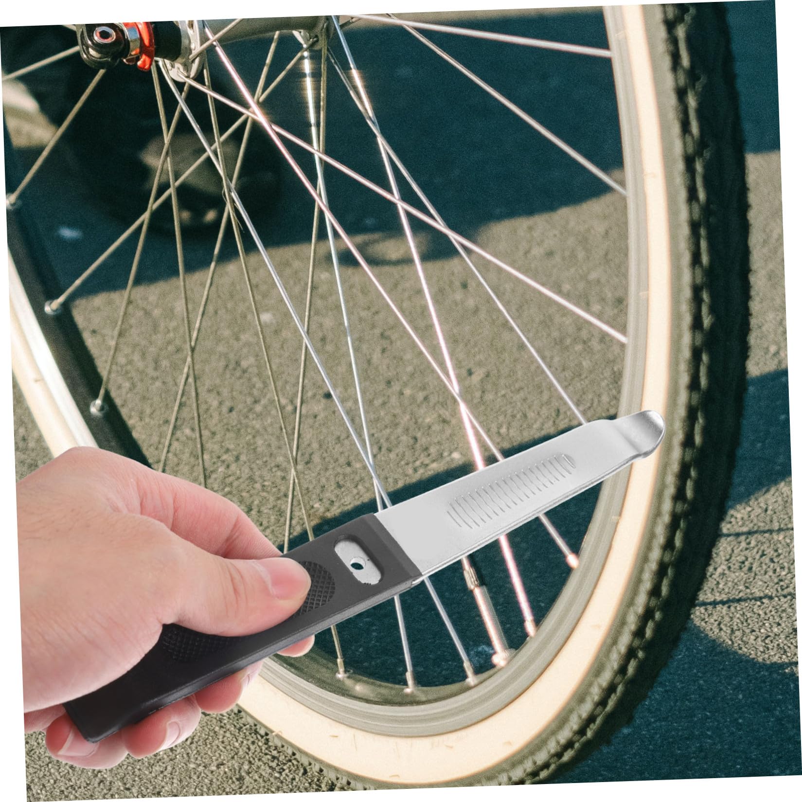 Happyyami 3stücke Outdoor Fahrrad Reifenheber Aus Praktisches Werkzeug Für Reifenwechsel Und Reparatur Geeignet Für Arten Von Fahrrädern Ergonomisches Design Für Optimalen Komfort