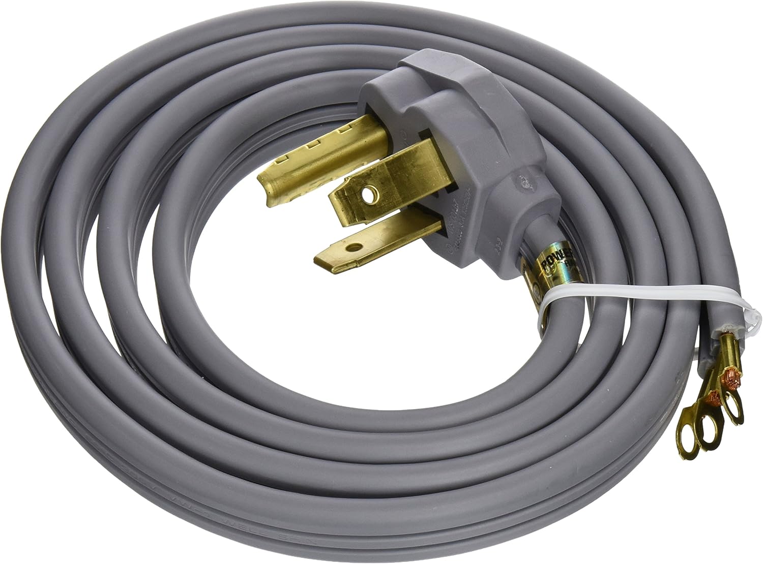 GE WX09X10004 Genuine OEM Power Cord (Grey) for GE Dryers