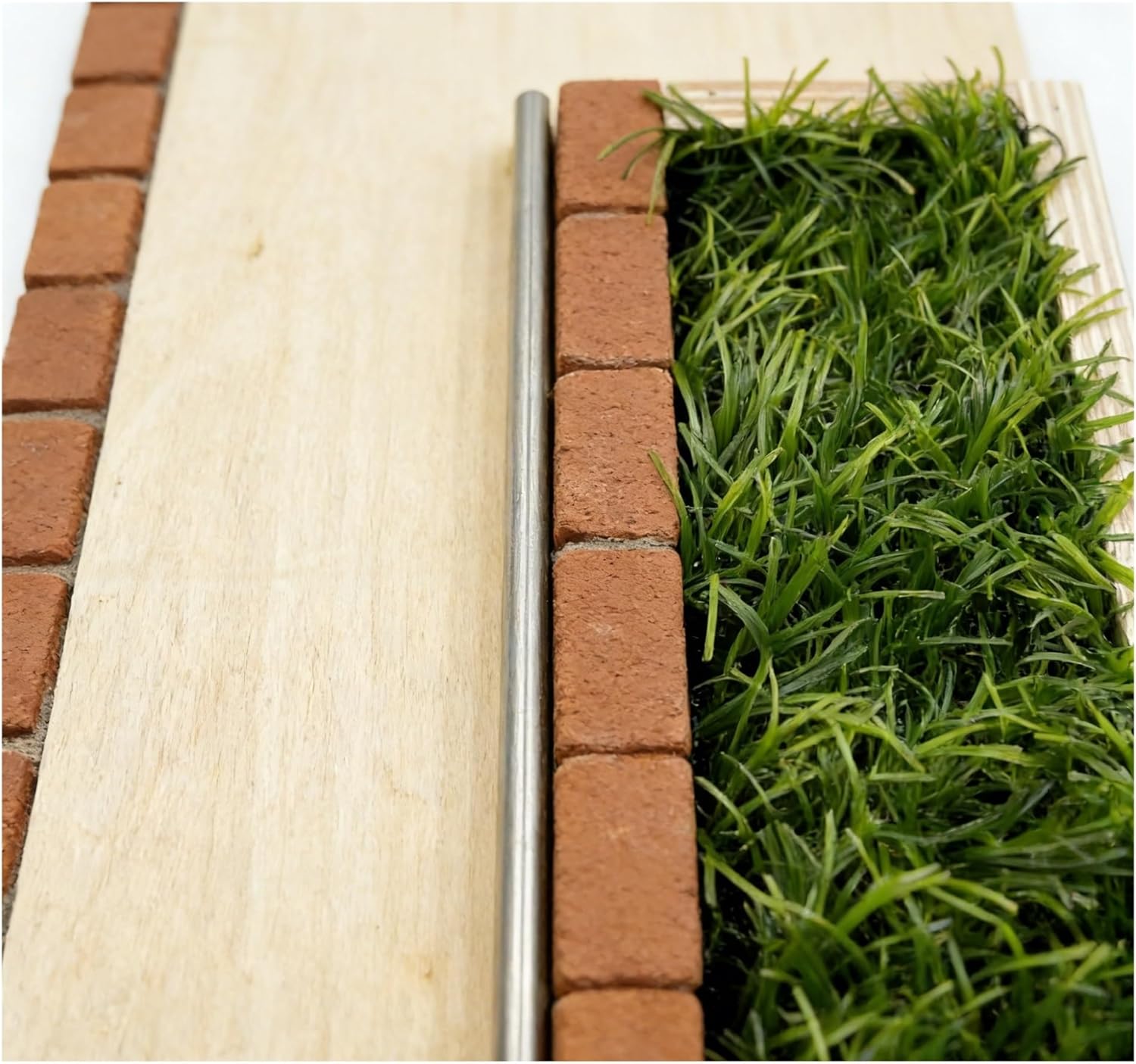 Fingerboard Obstacles Wooden Stairs Brick Metal Rod Artificial Grass Props for Finger Skateboard Park DIY Training Accessories