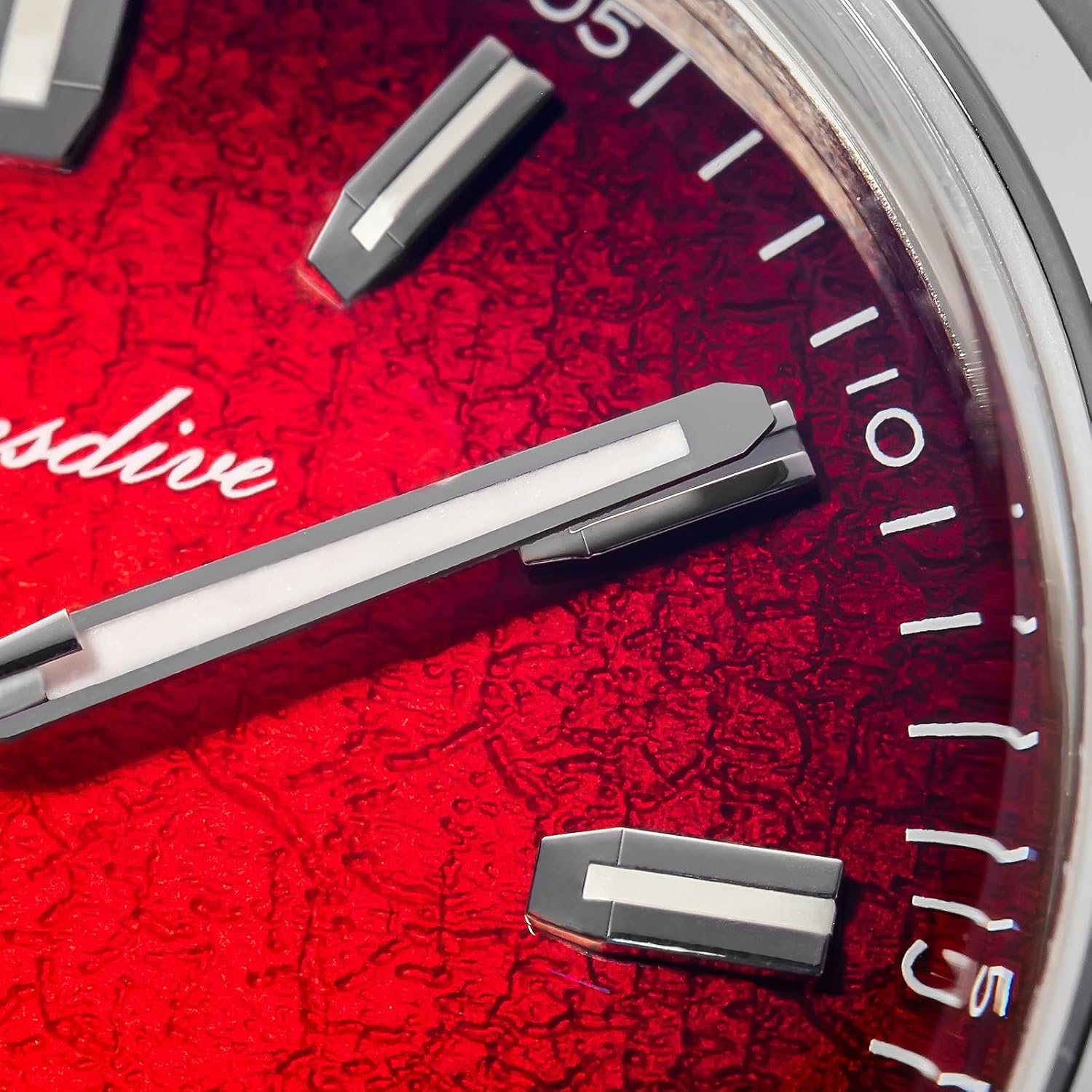 ADDIESDIVE 39 MM Mens Automatic Watch Gradient Crack Dial 8215 Mechanical Watch for Men Women Luminous 100 M Waterproof Fashion Elegant Dress Watches