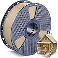 SUNLU PLA 3D Printer Filament PLA Filament 1.75mm, Neatly Wound 3D Printing Filament 1.75mm, Dimensional Accuracy +/- 0.02 mm, Fit Most FDM 3D Printers, 1kg Spool (2.2lbs), Wood Color