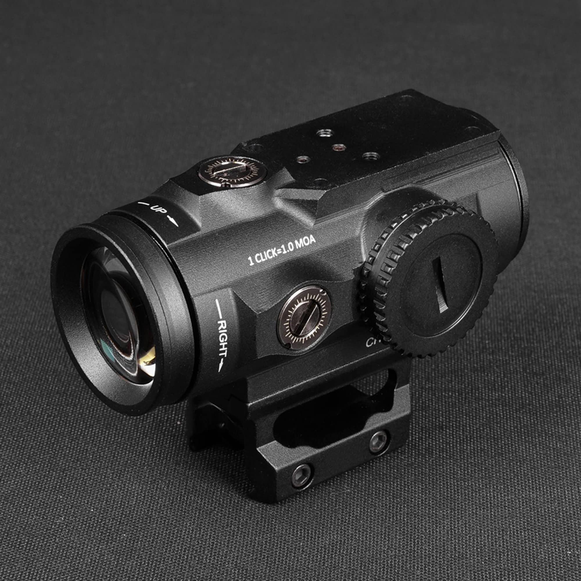 Mirino tattico con Prisma 5X con Attacco Alto e M1 Red DOT Sight Combo Ottica Mirino Fit 20mm Rail Rifle Sight per la Caccia