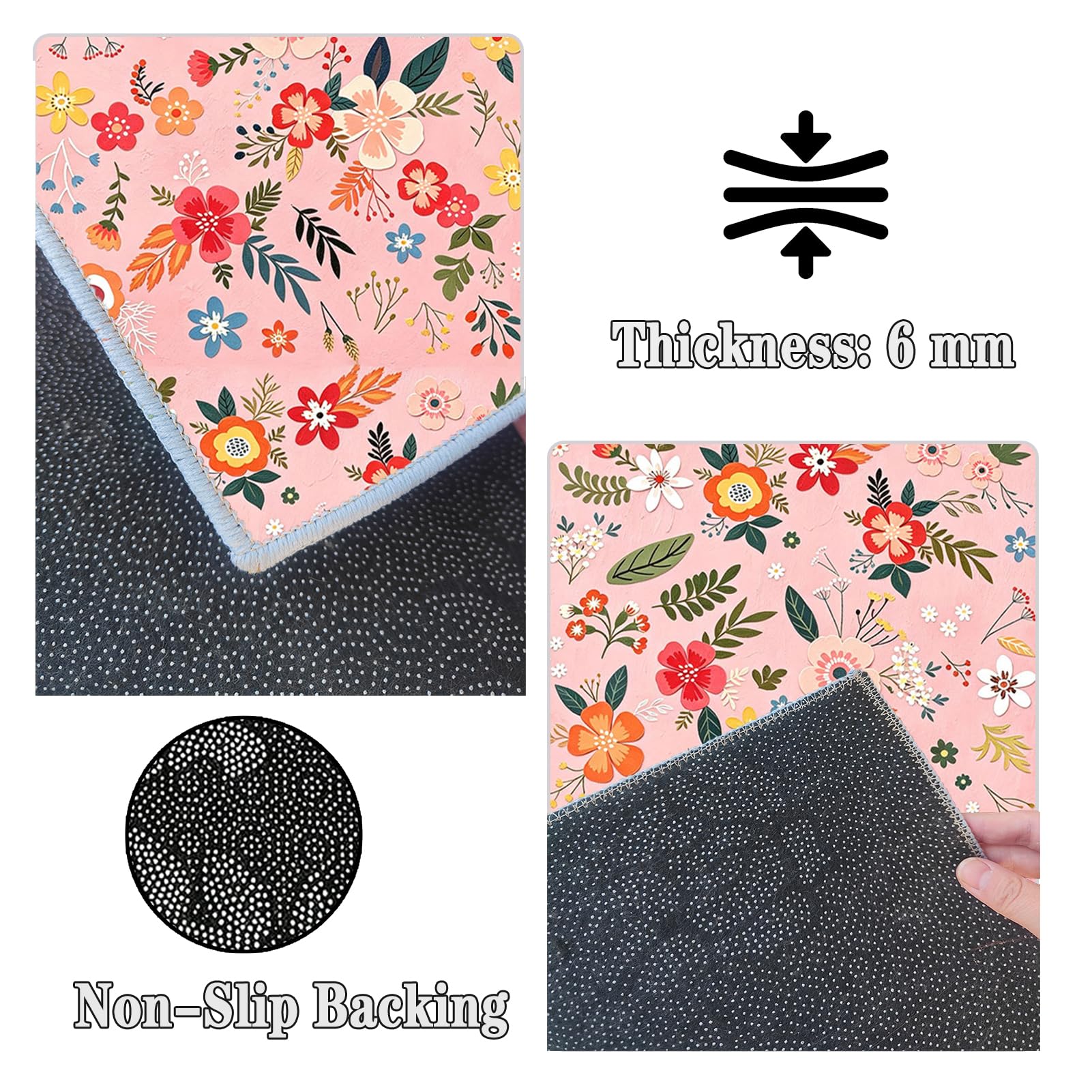 Tapis de Couloir Long, Tapis pour Cuisine Devant évier 60 x 450 cm