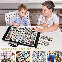 Vista 6 de Carpeta de tarjetas intercambiables, carpeta de álbum de colección de tarjetas con 720 bolsillos laterales de carga, carpeta de álbum de 9 bolsillos