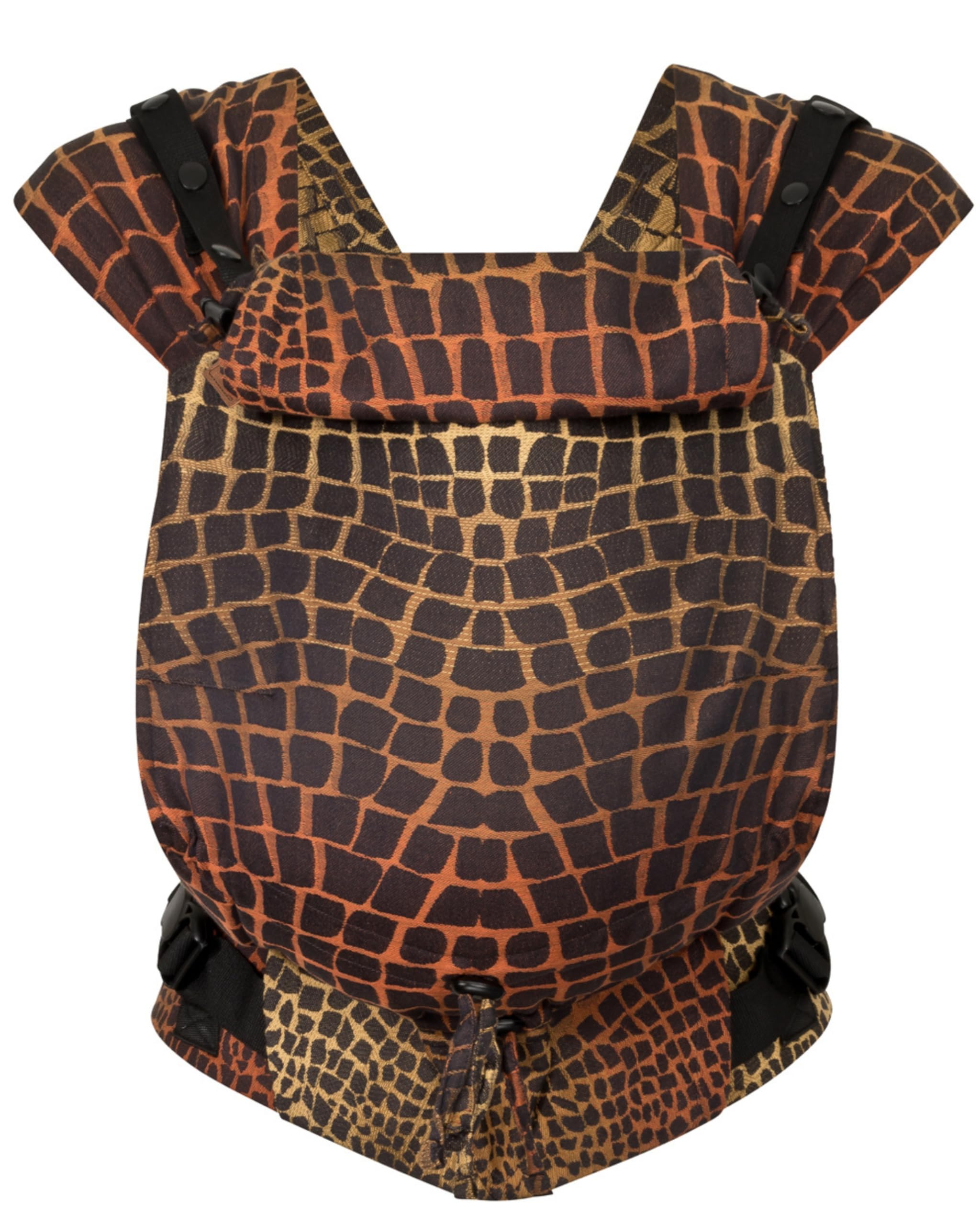 Hoppediz Primeo Babytrage für Neugeborene – Ergonomische Babytrage aus 100% kbA Baumwolle – Bauchtrage, Hüfttrage & Rückentrage – Einfache Babytrage ab Geburt (Darwin)