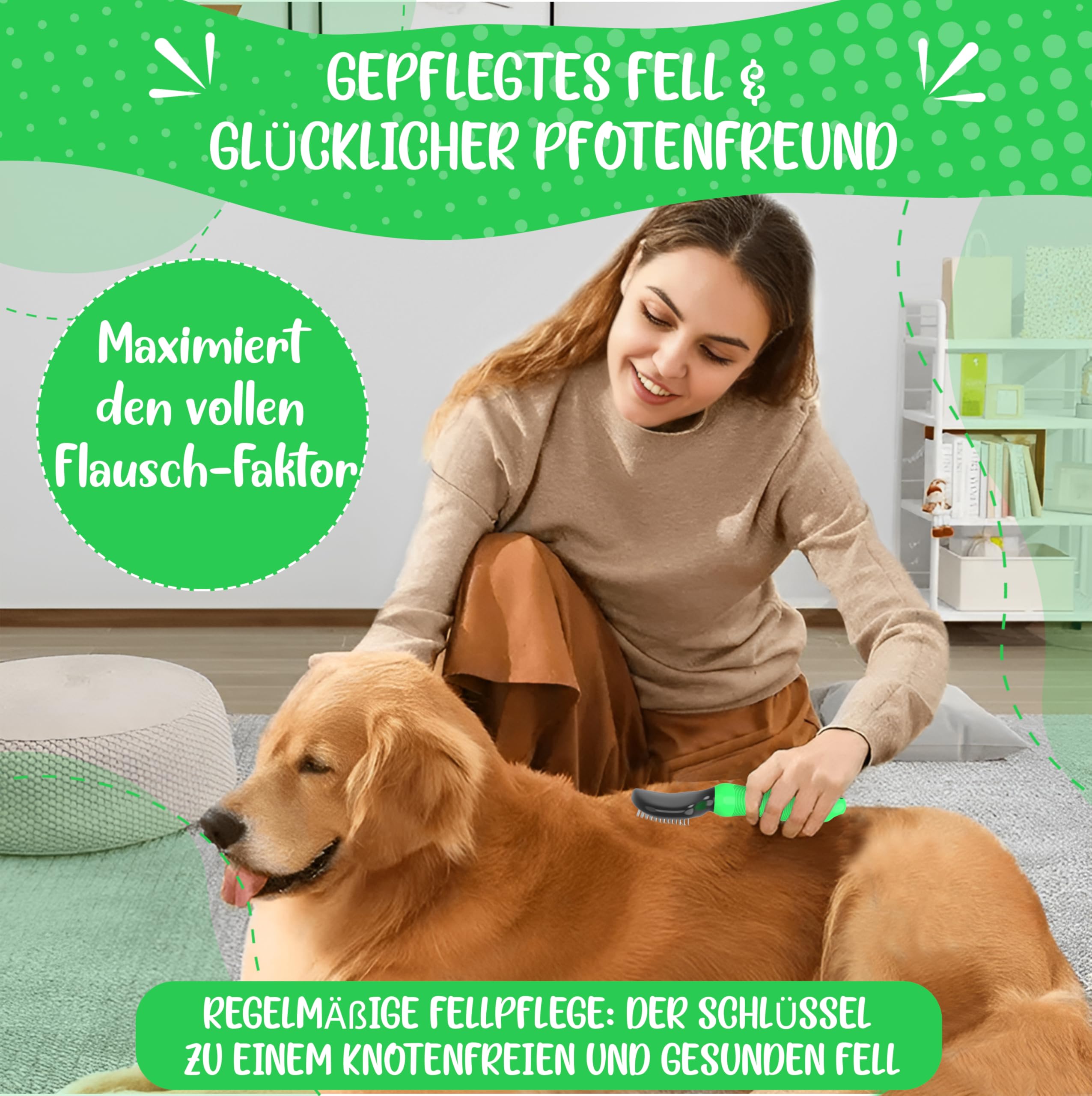TESTURTEIL - Brosse douce - Version améliorée - Vainqueur comparatif - Toilettage doux pour chiens, chiots, chats, lapins, hamsters, caniches