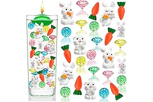 90 Pieces Easter Vase Fillers, Multi-Shaped Diamonds Easter Bunny Carrots
