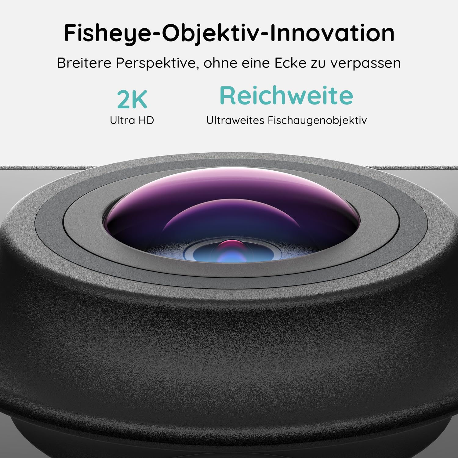 BOIFUN 2K WLAN Video Türklingel mit Kamera, Funkklingel mit Kamera,Alexa-kompatibel, 180° Ultrabreiten Sichtfeld, 2-Wege-Audio,AI Bewegungserkennung, Ohne ABO, 2,4GHz, IP65