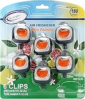 Vista 12 de Air Jungles French Osmanthus Scent - Clip para ambientador de automóvil, 6 clips de ventilación, 0.16 onzas líquidas cada uno, ambientador de larga