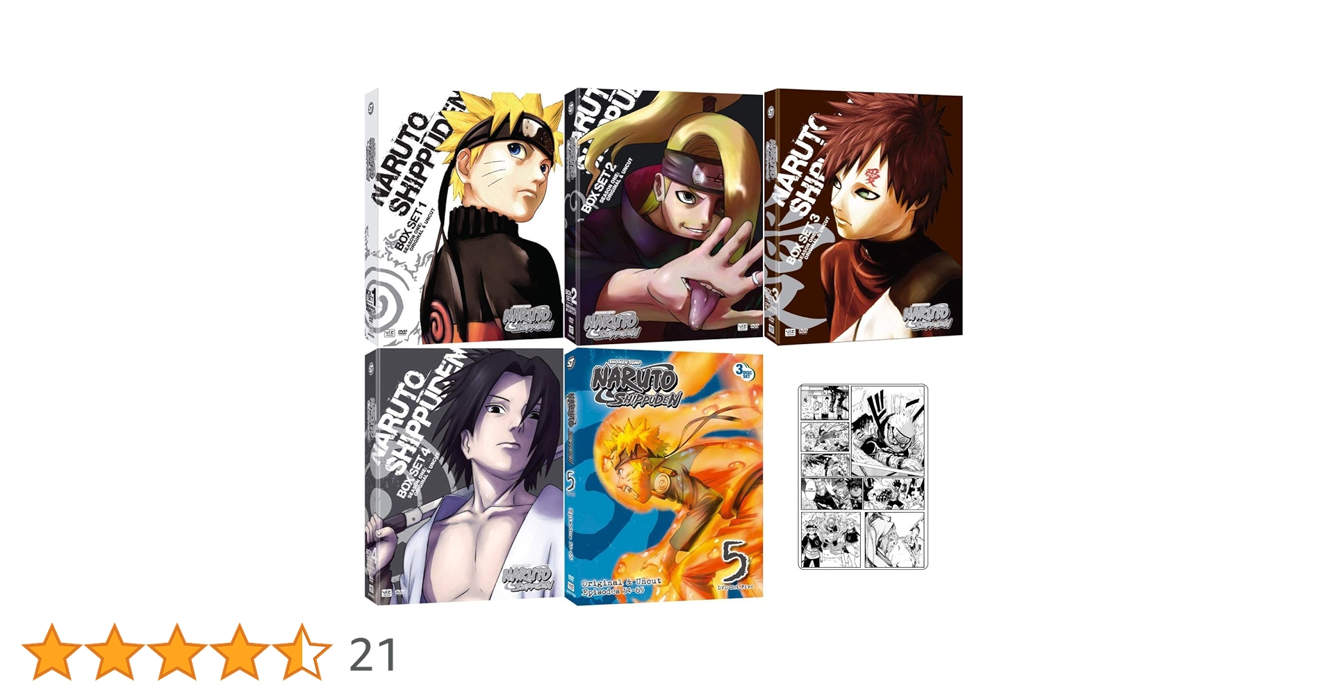 Naruto Shippuden: Anime Series Complete DVD Box Sets 1 - 5