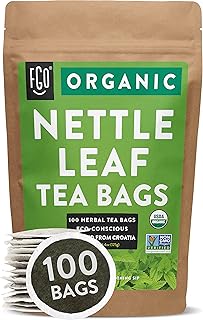 Sponsored Ad - Organic Nettle Leaf Tea Bags | 100 Tea Bags | Eco-Conscious Tea Bags in Kraft Bag | Raw from Croatia | by FGO