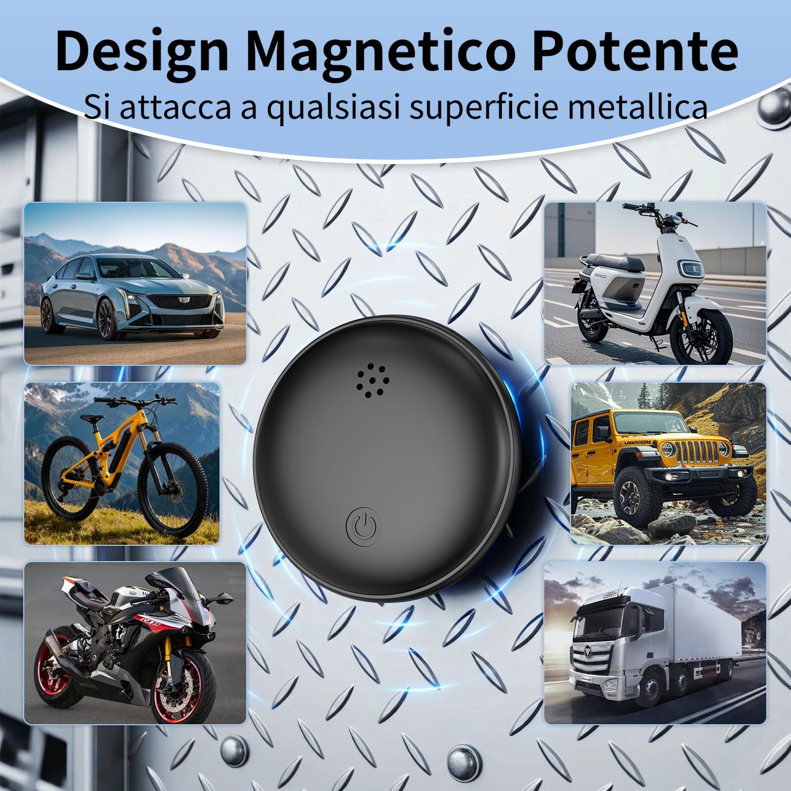 GPS Tracker per Auto, 2026 Nuovo Compatibile con Google's Find Hub (Solo Android) Magnetico Bluetooth Localizzatore GPS per Auto per Bambini, Auto, Animali Domestici, Senza Abbonamento - Nero