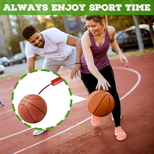 Miniatura 6 de Fumete 100 juegos de bomba de aire de bola que incluyen boquilla de aguja, manguera de extensión de bola de mano portátil, dispositivos de inflado y