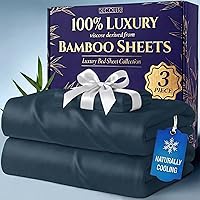 Vista 38 de DECOLURE Sábanas 100% Viscosa Derivada de Bambú Tamaño Individual - Sábanas de Lujo de 3 Piezas Naturalmente Refrescantes, Juego de Cama Ultra Suave
