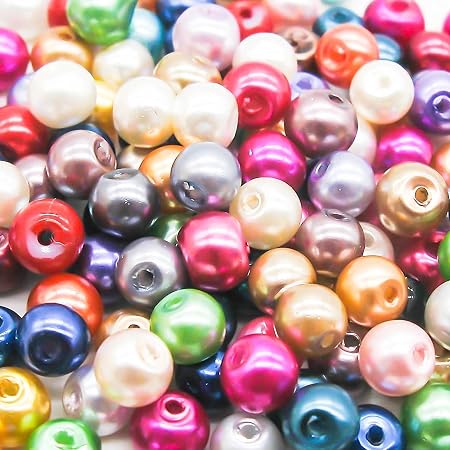 White Round Biser Pearl Glass Beads at best price in Varanasi | ID: 2853120863033
