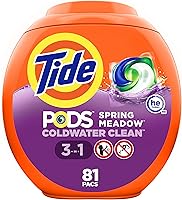 Vista 15 de Tide PODS - Cápsulas de detergente líquido para lavandería, compatible con lavadoras de alta eficiencia, 76 unidades, limpieza potente 3 en 1 en un