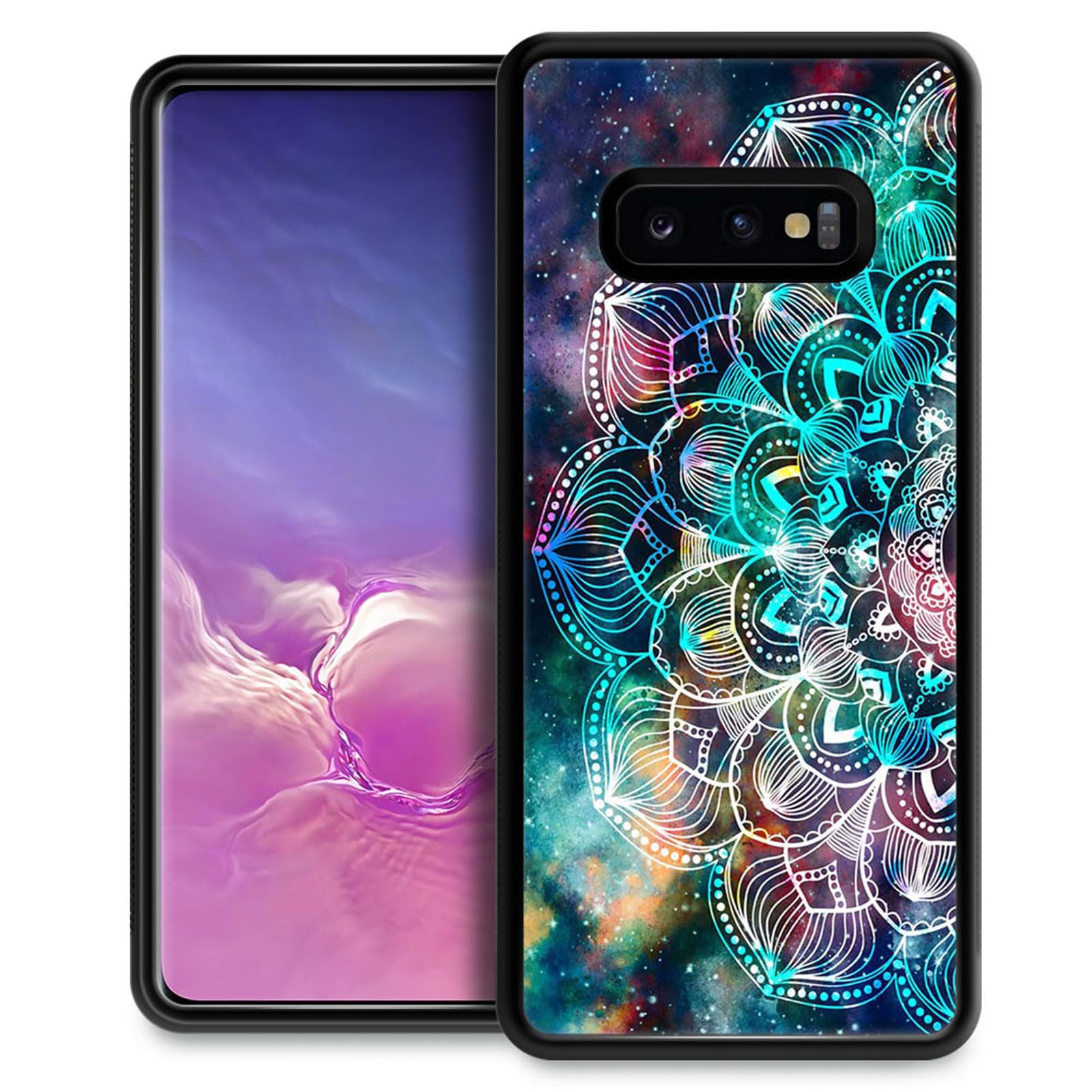 Yesad Compatible with Samsung Galaxy S10E Case,Mandala Totem Galaxy Soft TPU Bumper Shockproof Premium Slim Protective Cover Case for Samsung Galaxy